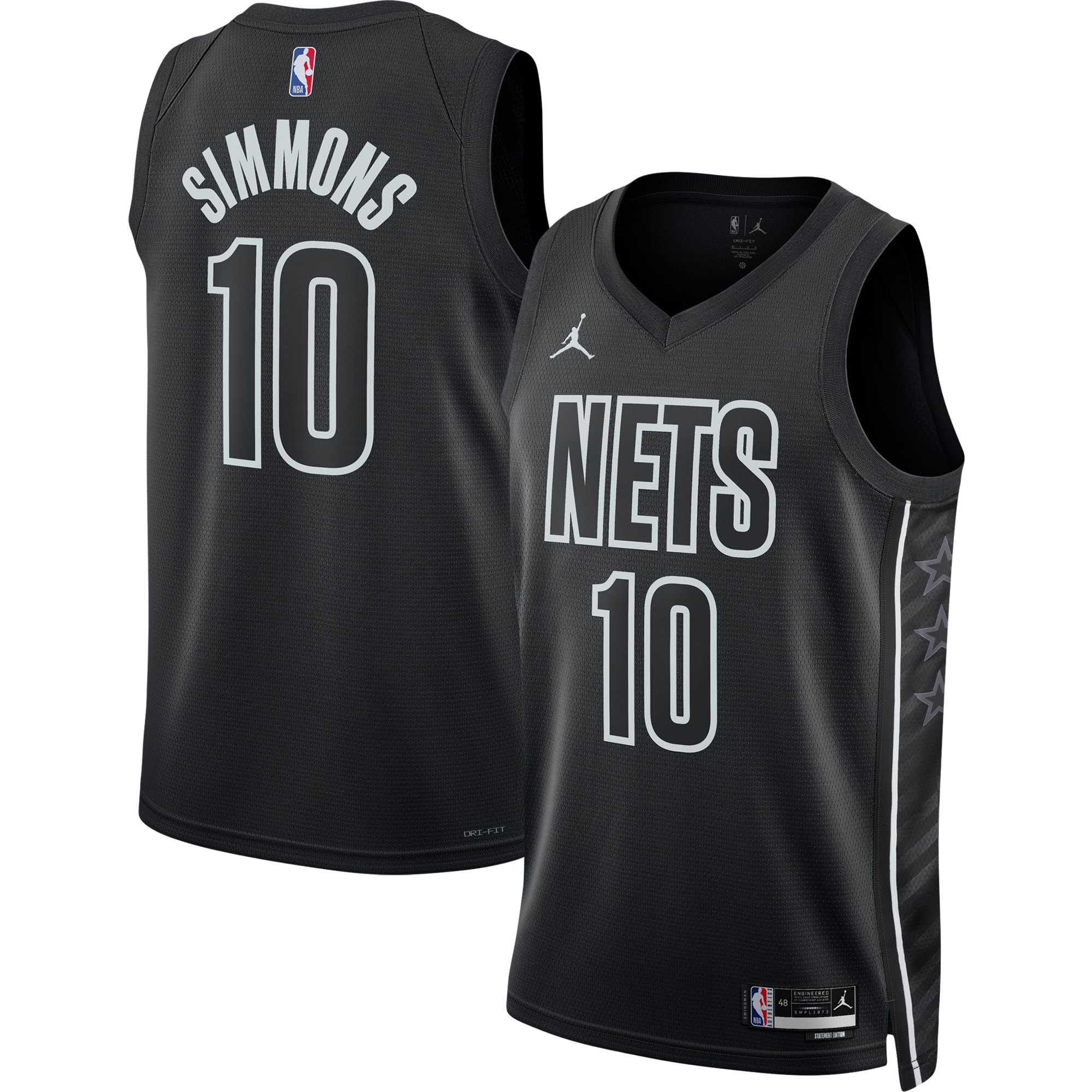 Ben Simmons 2022/23 Brooklyn Nets  Unisex Swingman Jersey - Statement Edition - Black