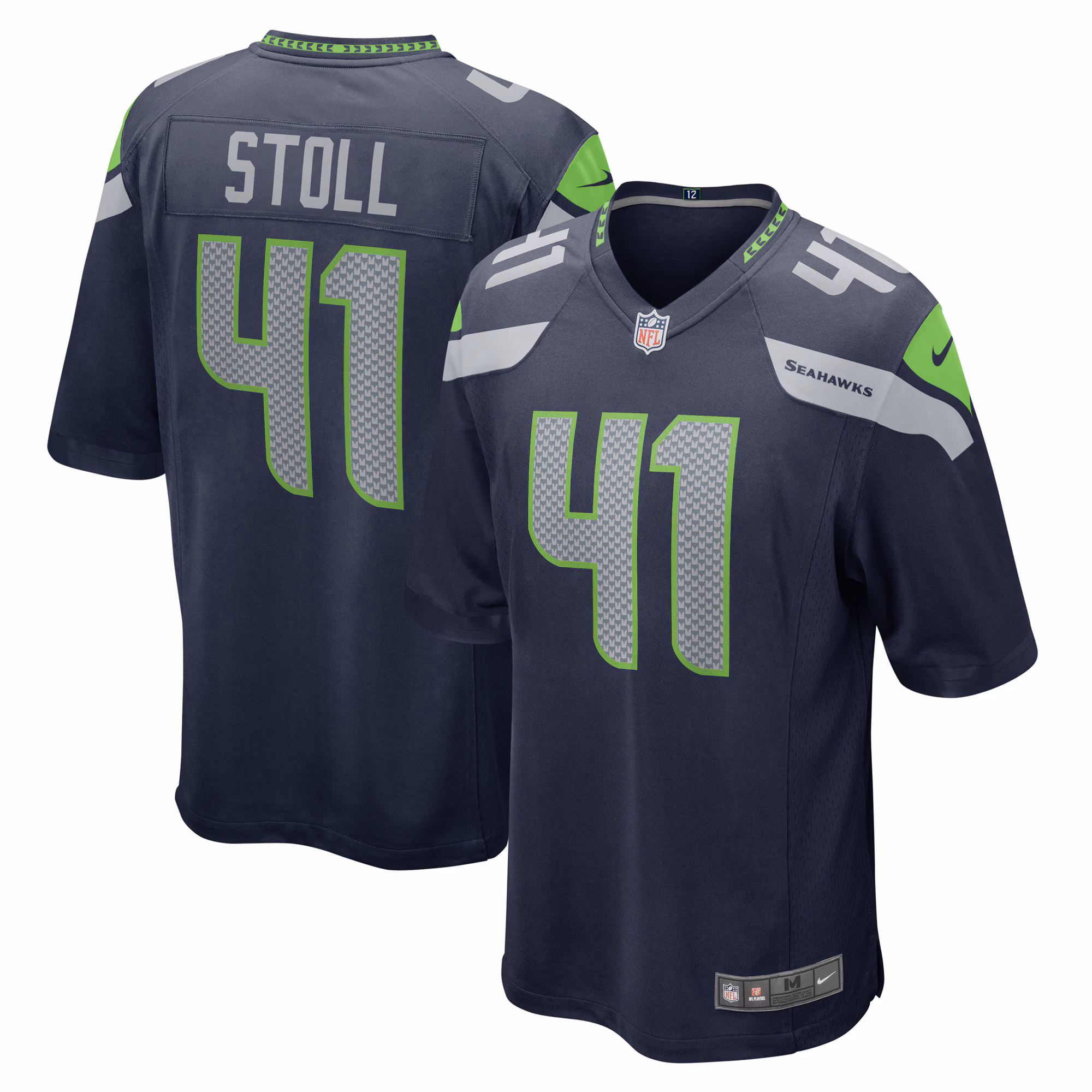 Chris Stoll Seattle Seahawks  Game Jersey - College Navy