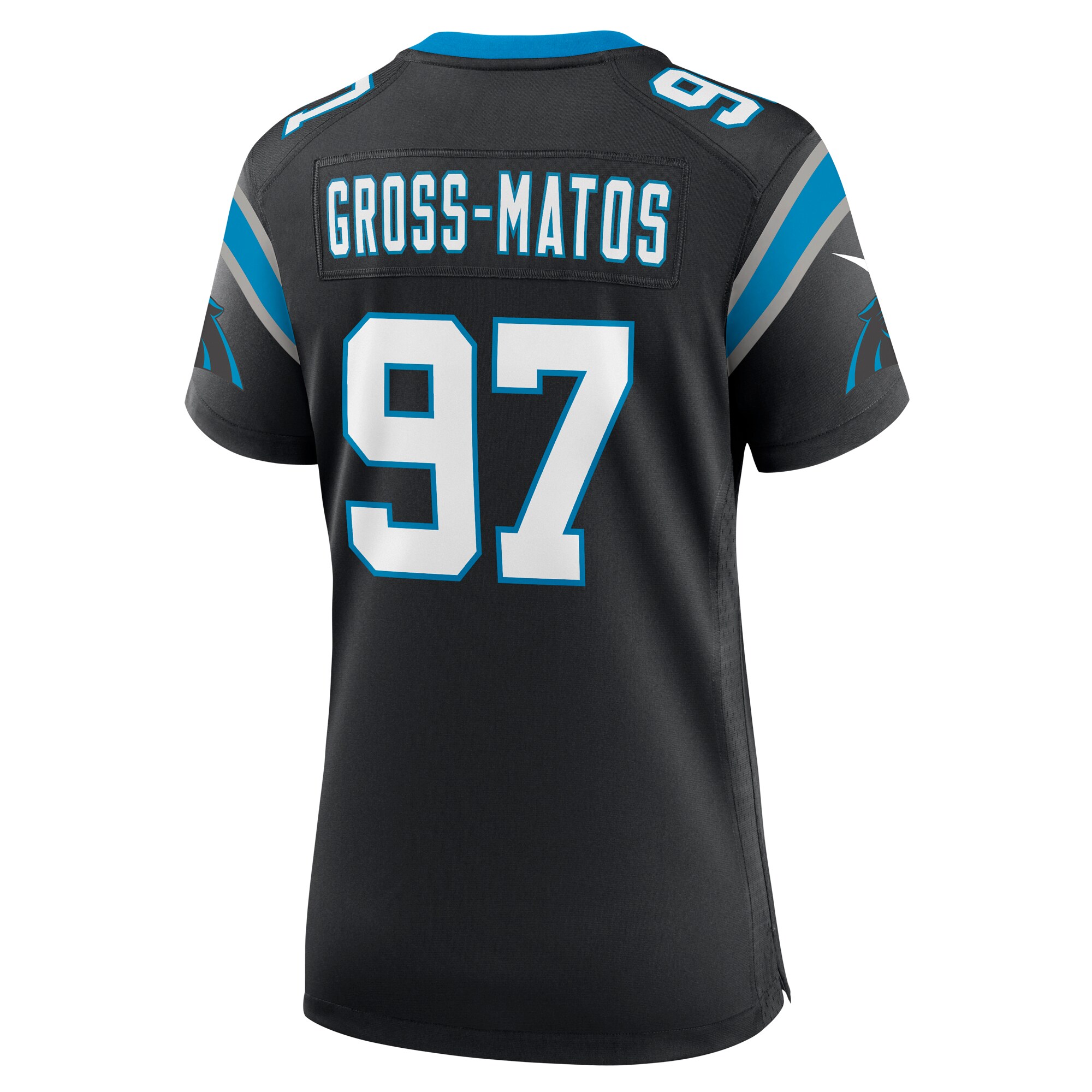 Yetur Gross-Matos Carolina Panthers  Women's Team Game Jersey - Black