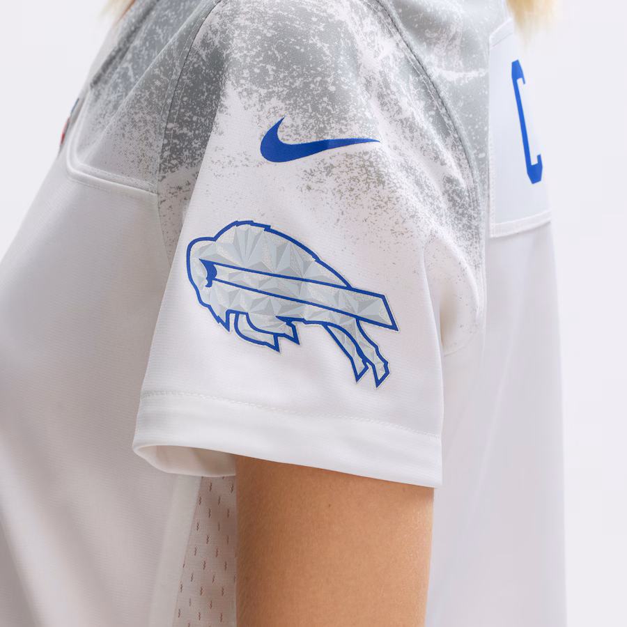 Keon Coleman #0 Buffalo Bills Women's 2025 Rivalries Collection Game Jersey - White