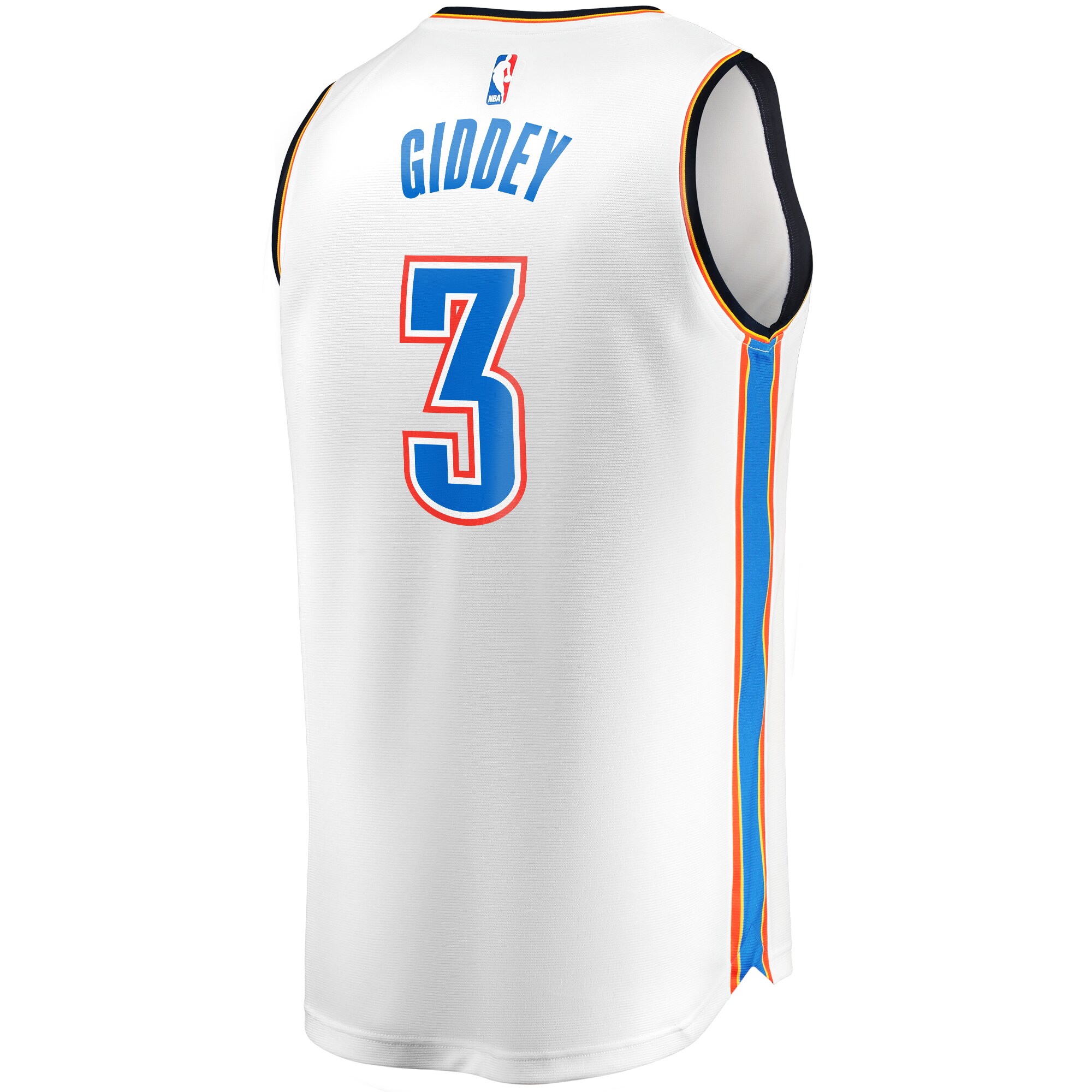 Josh Giddey Oklahoma City Thunder  Fast Break Replica Jersey - Association Edition - White