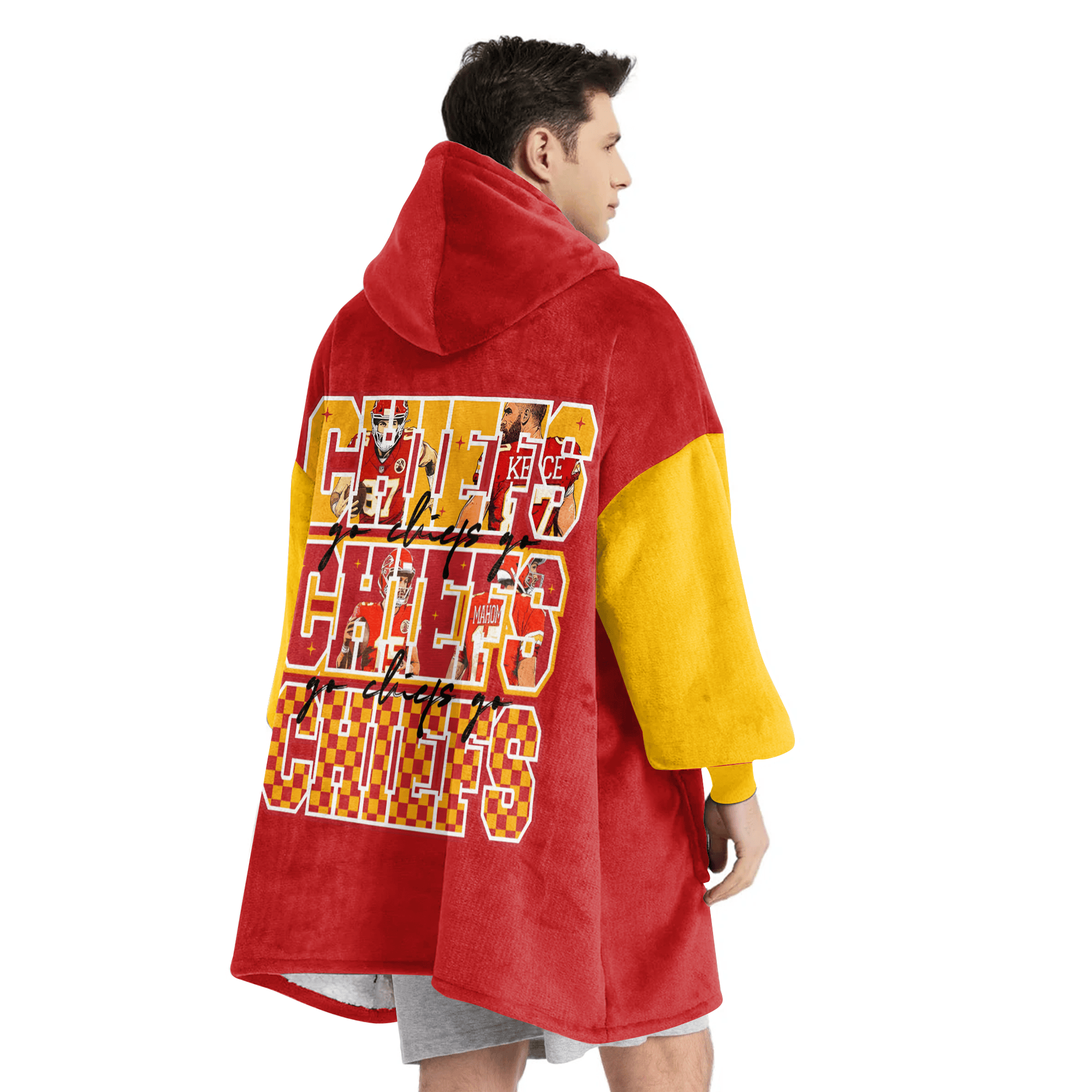 Kansas City Football Unisex Blanket Hoodie
