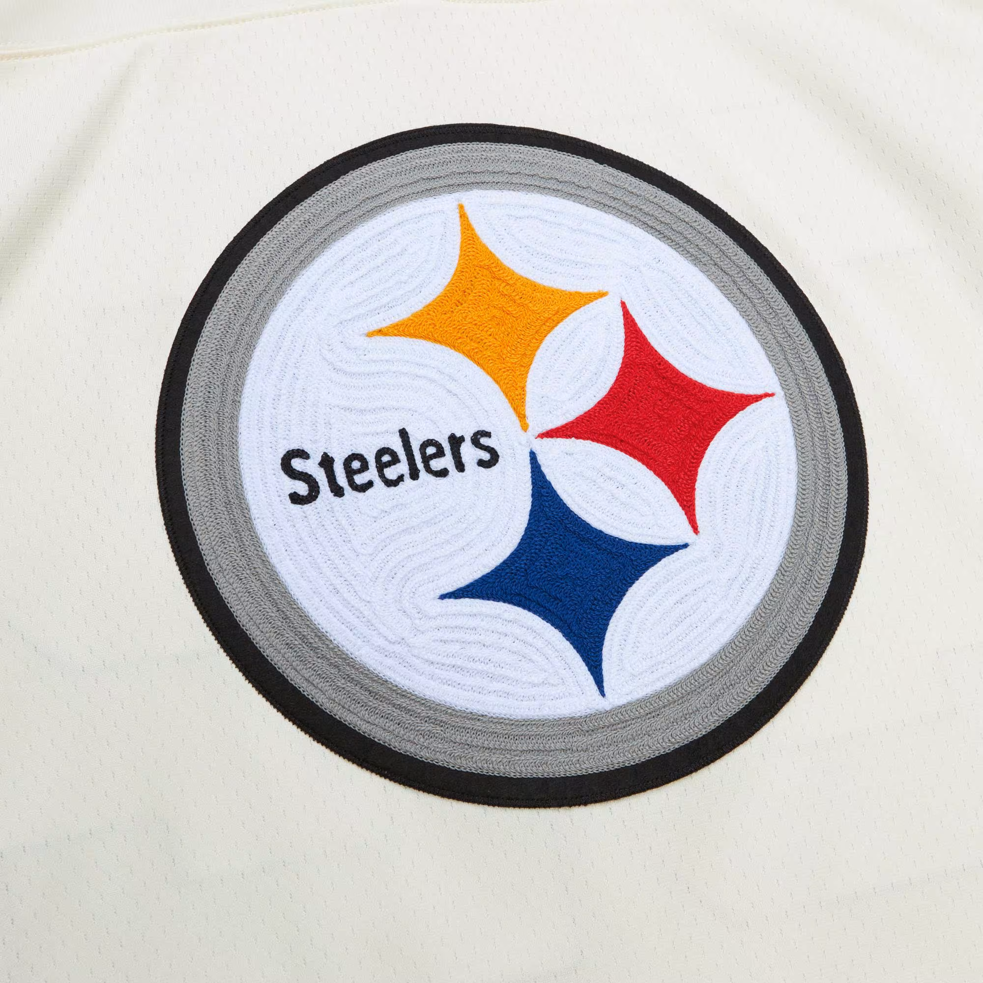 Franco Harris Pittsburgh Steelers Chainstitch Legacy Jersey - Cream