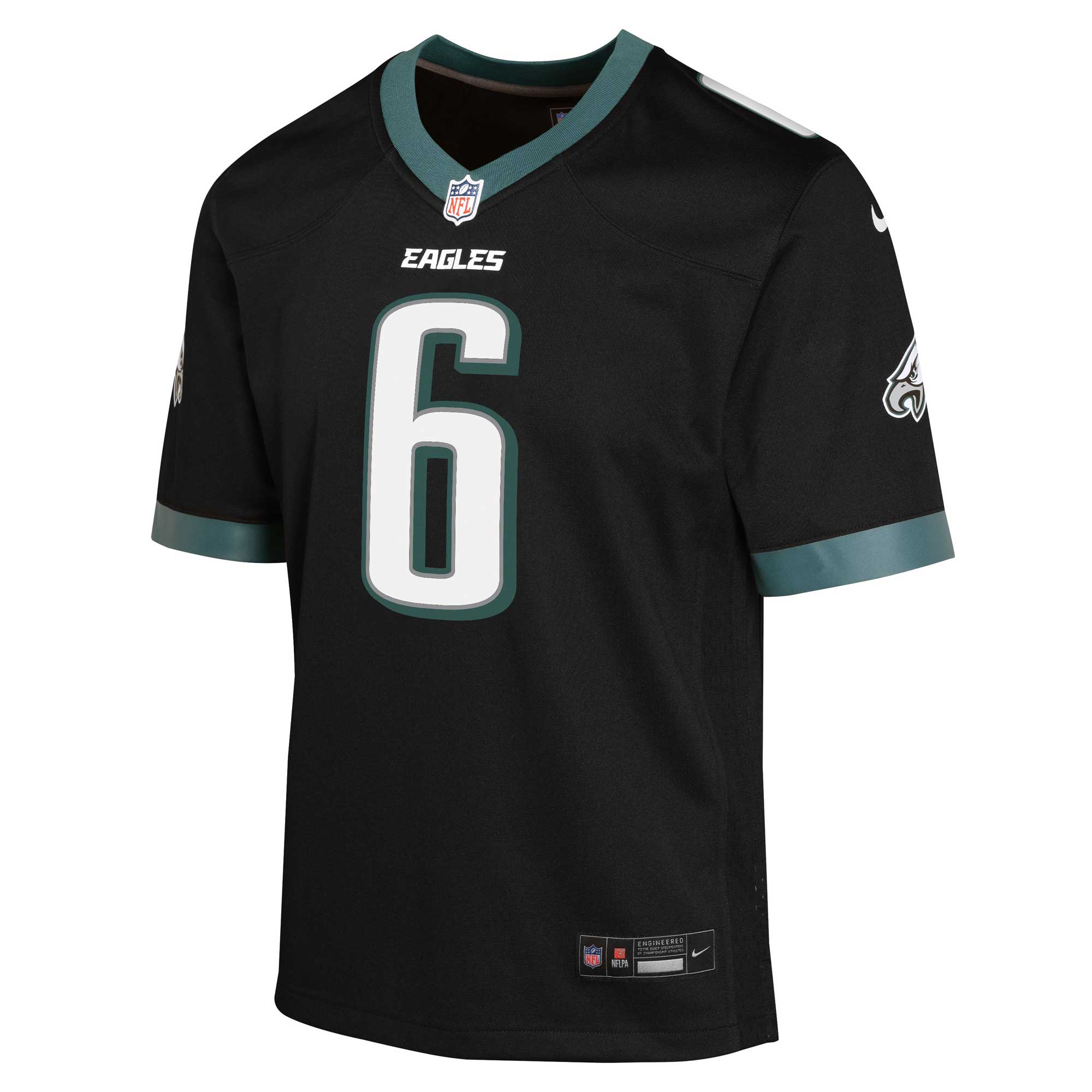 DeVonta Smith Philadelphia Eagles Youth Game Jersey - Black