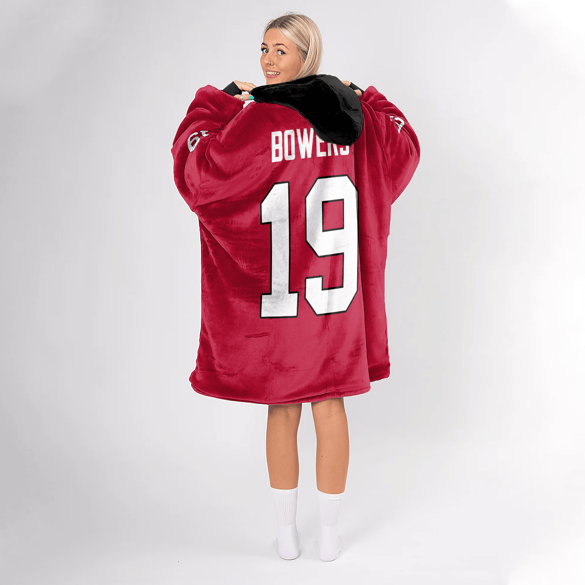 Adult B.B 19 Georgia Football Unisex Blanket Hoodie