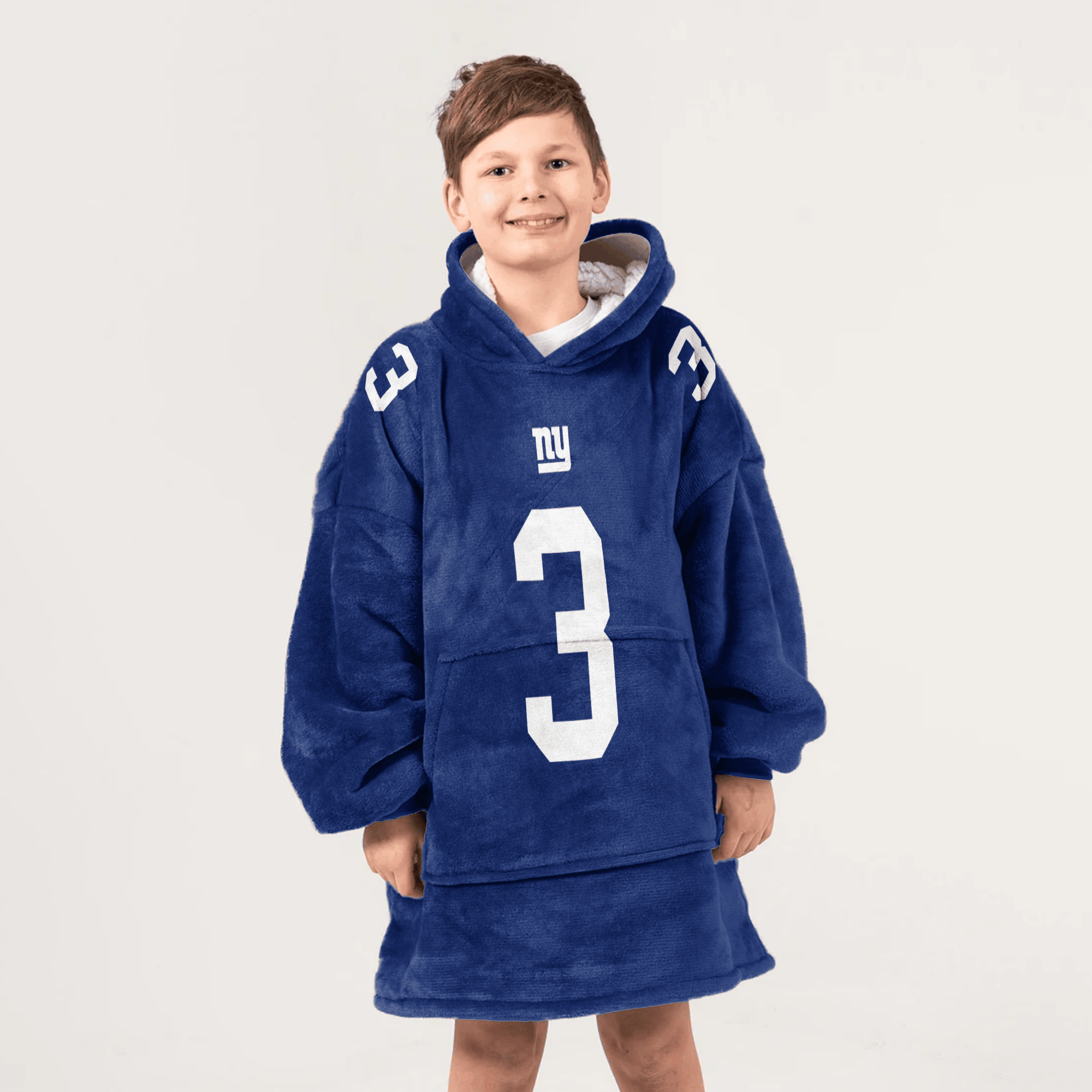 Kid R.W 3 New York G Football Unisex Blanket Hoodie