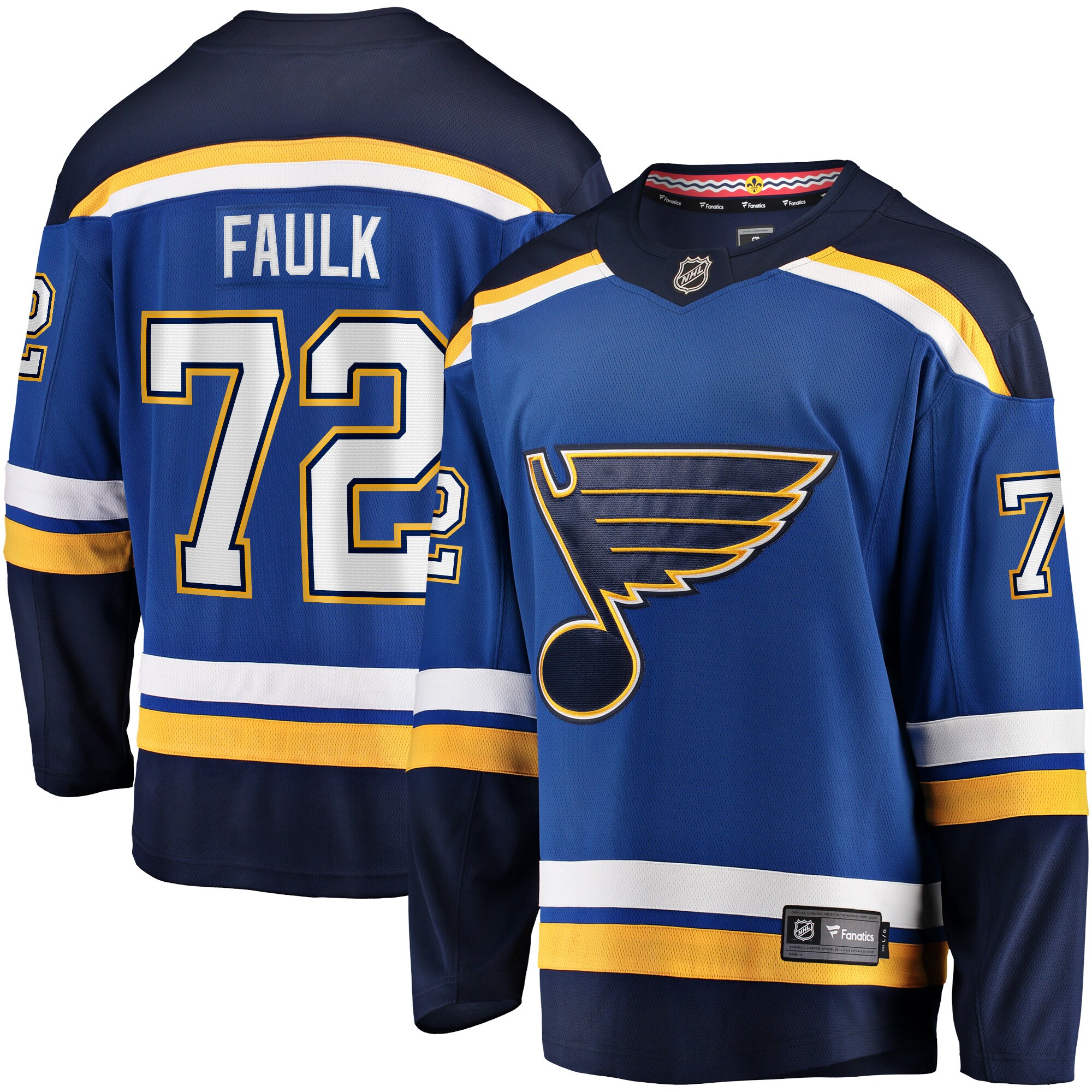 Justin Faulk St.Louis Blues Home Breakaway Player Jersey - Blue