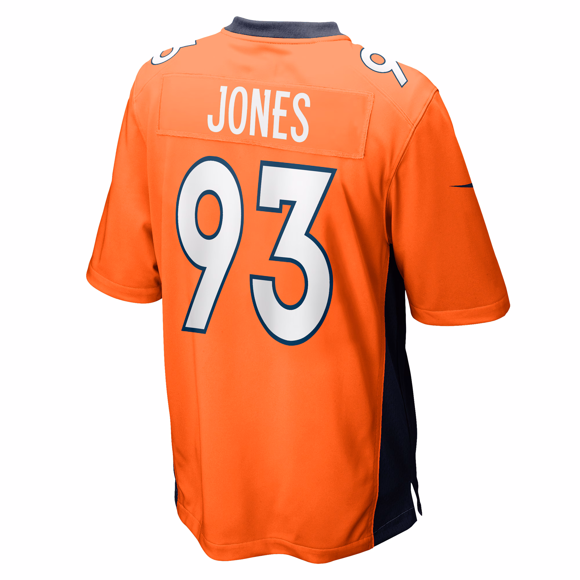 Troy Jones Denver Broncos Game Jersey - Orange