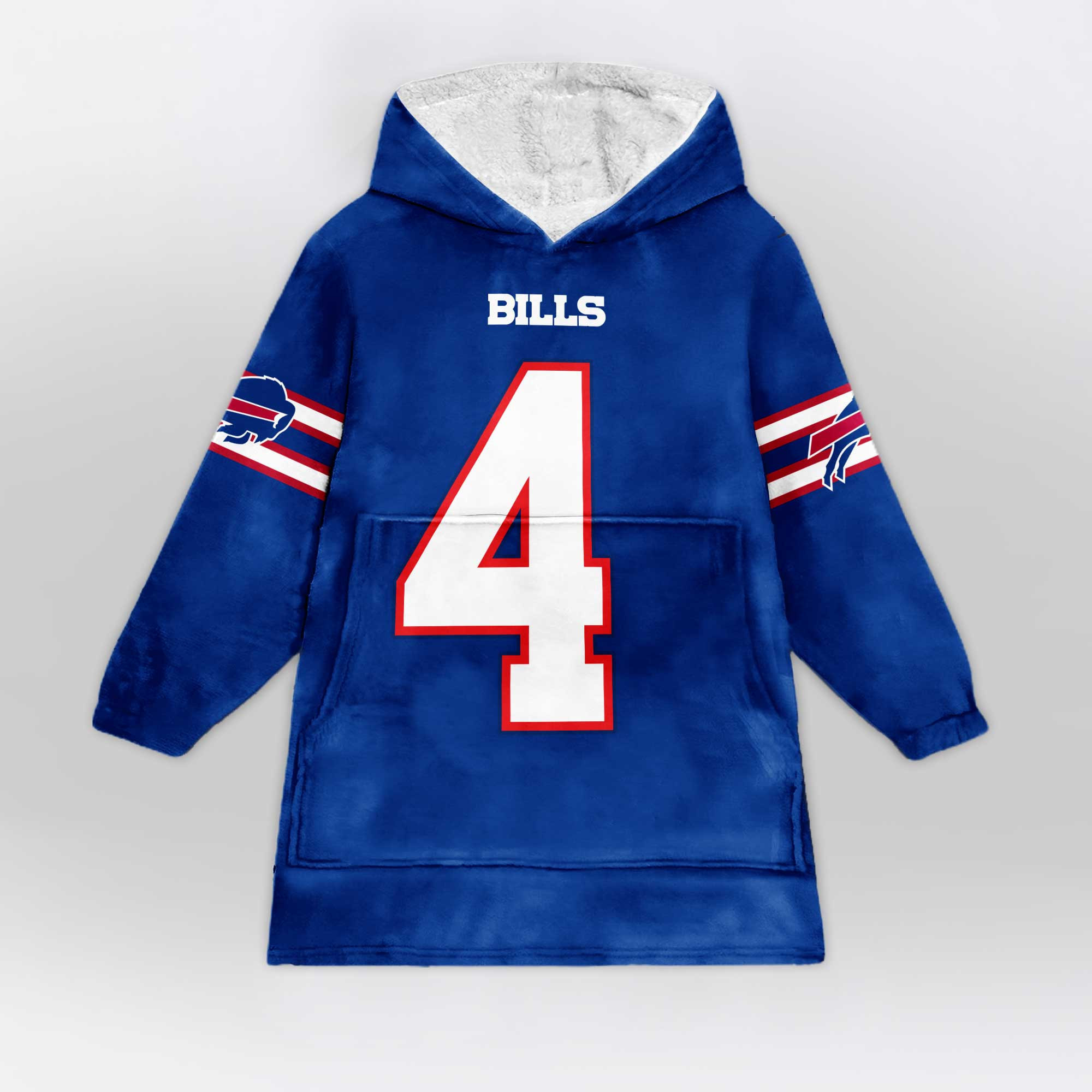 Adult No 4 - Cook - Bills Football Unisex Blanket Hoodie