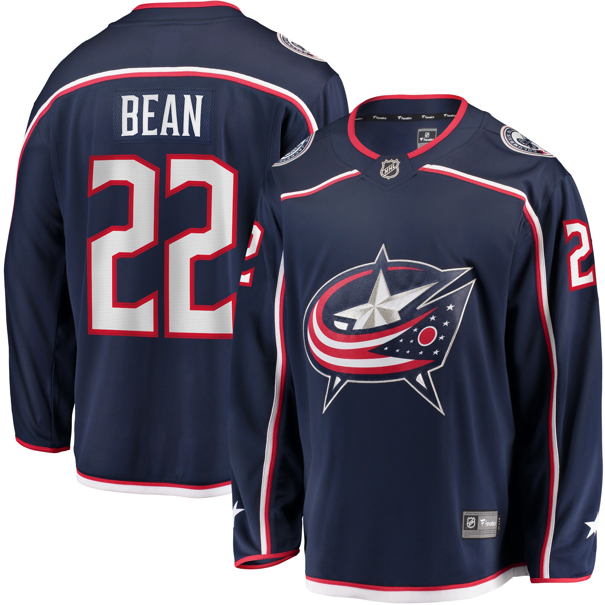 Jake Bean Columbus Blue Jackets Home Breakaway Player Jersey - Navy