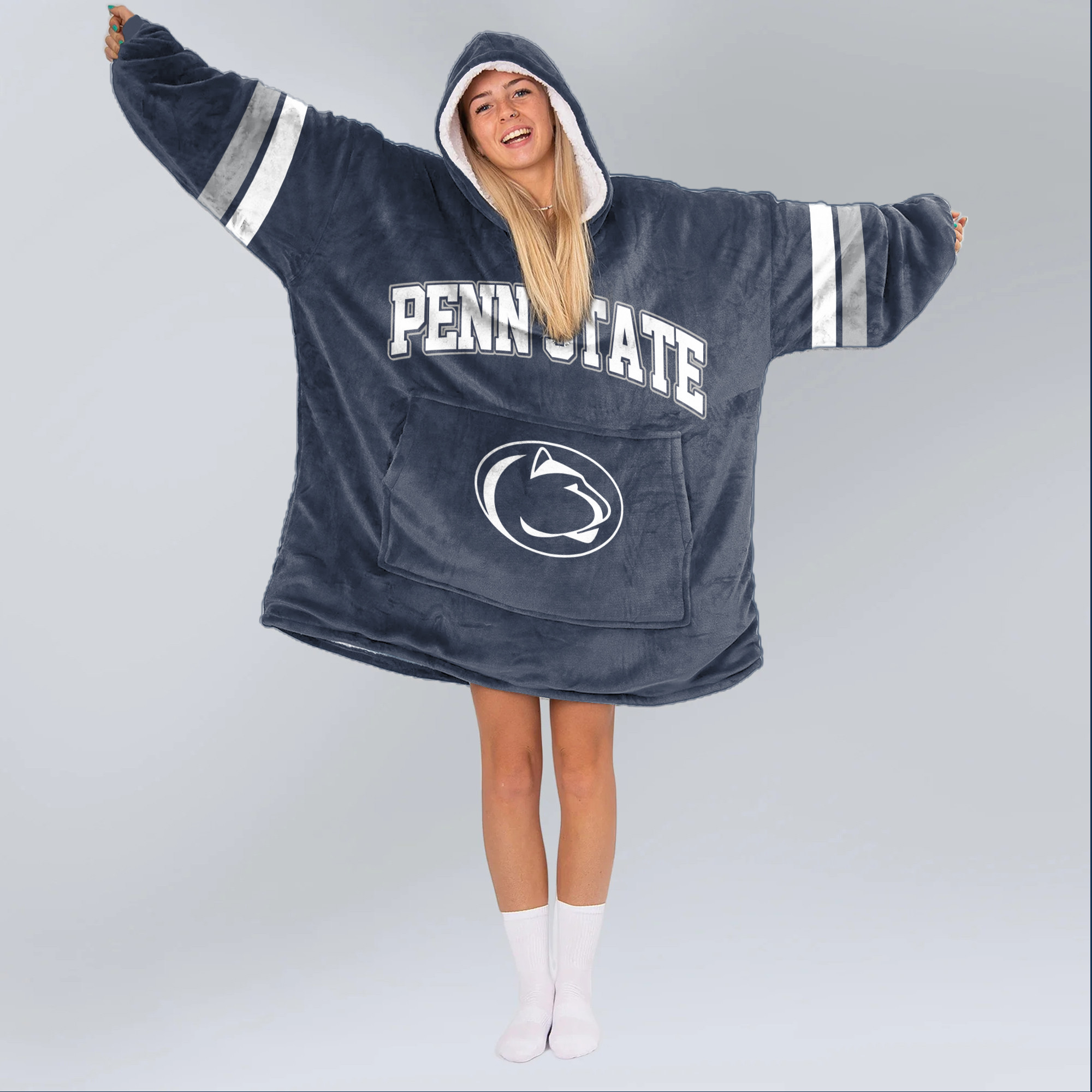 Adult #1 Penn State Football Unisex Blanket Hoodie