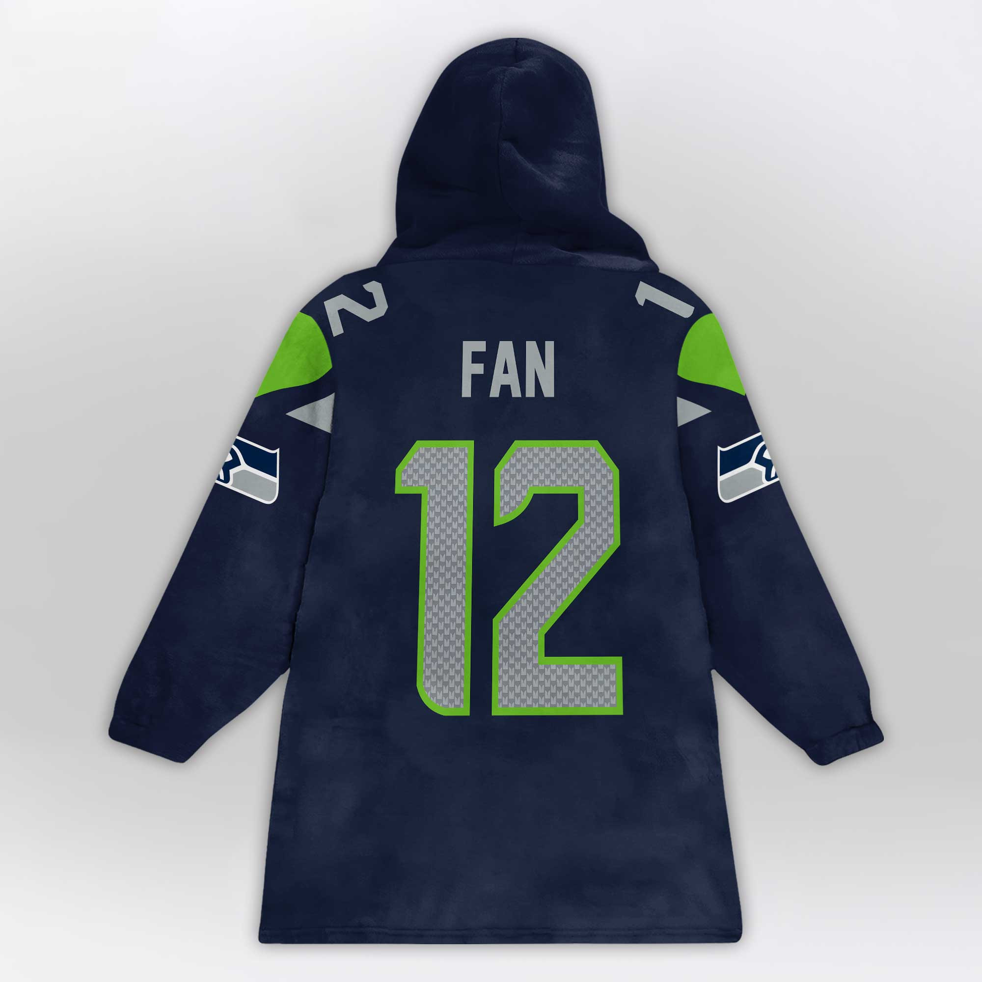 Kid We Are 12 Seattle Football Unisex Blanket Hoodie