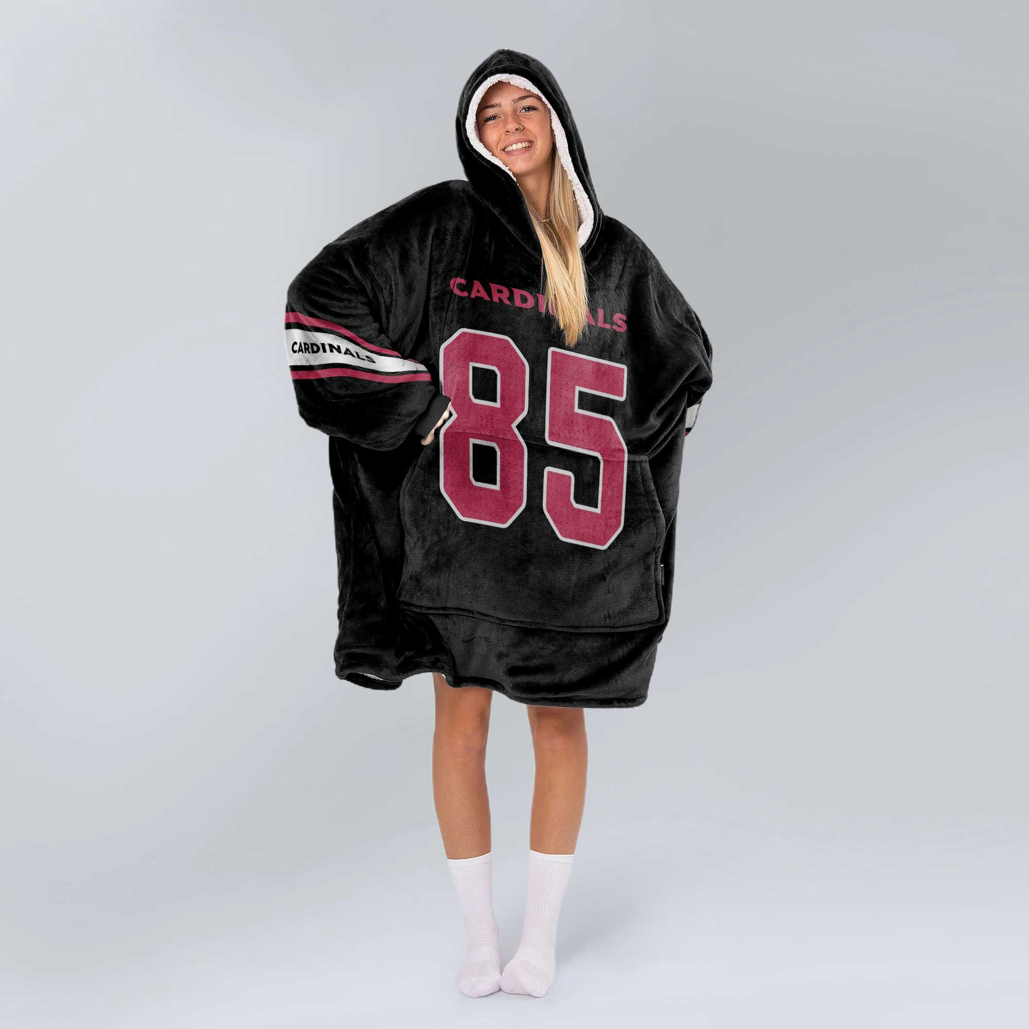 Adult 85 Arizona Football Unisex Blanket Hoodie