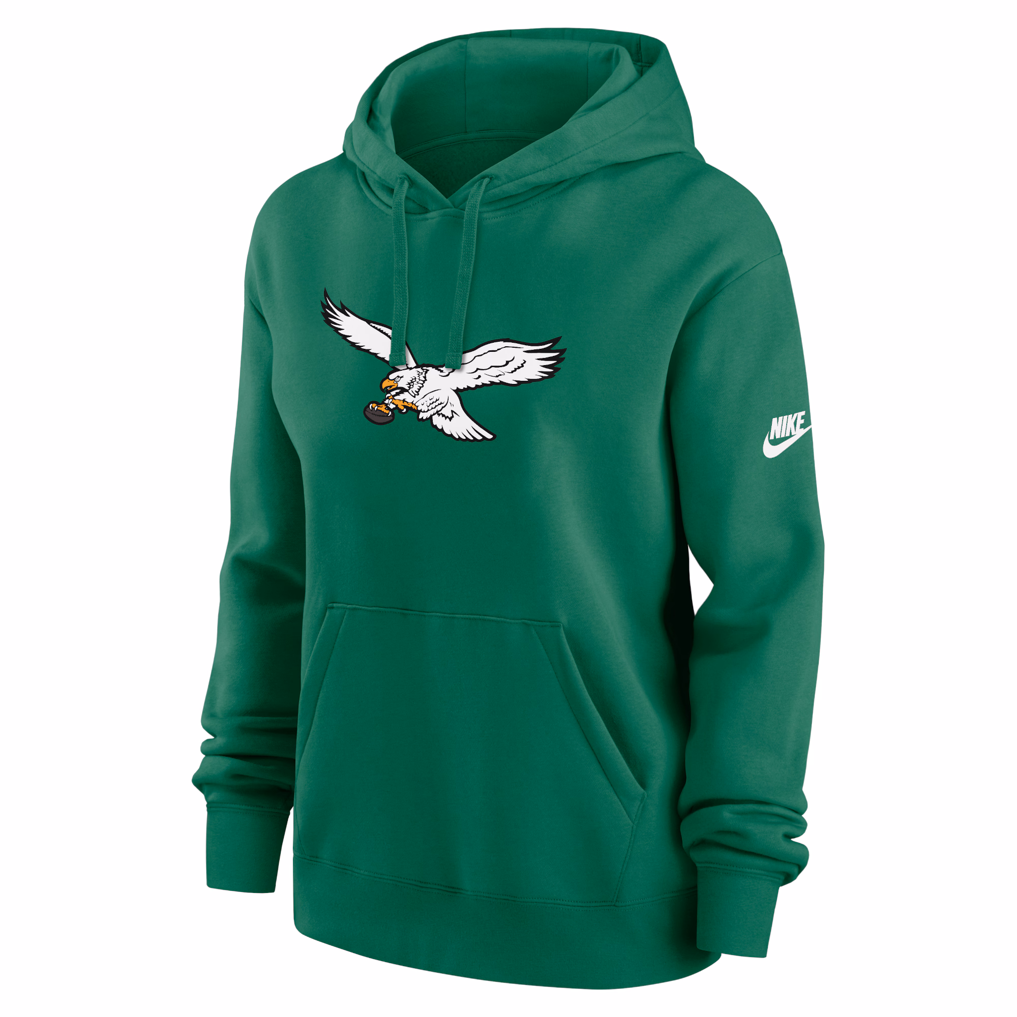 Philadelphia Eagles Women's Club Fleece Pullover Hoodie - Kelly Green