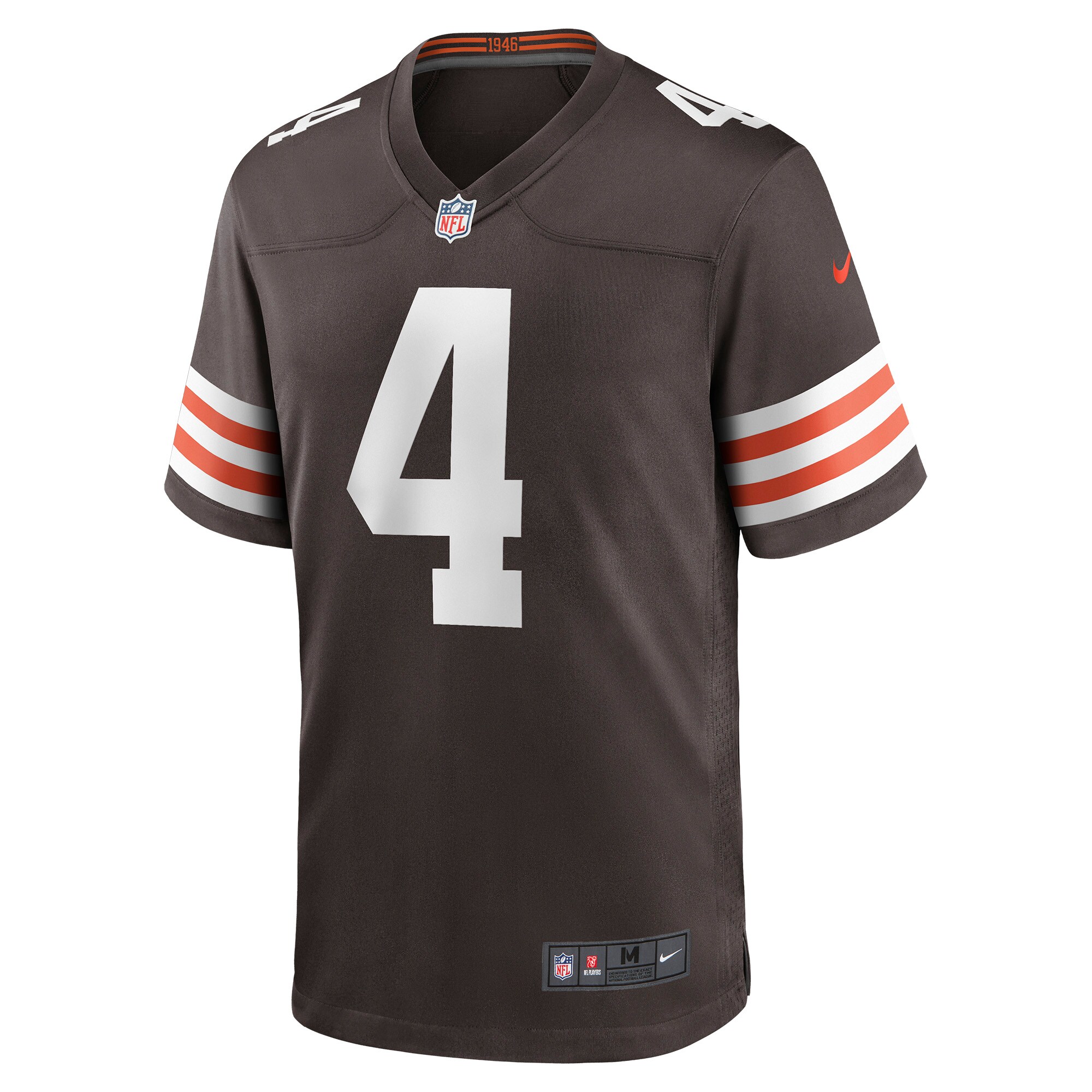 Deshaun Watson #4 Cleveland Browns  Game Jersey - Brown