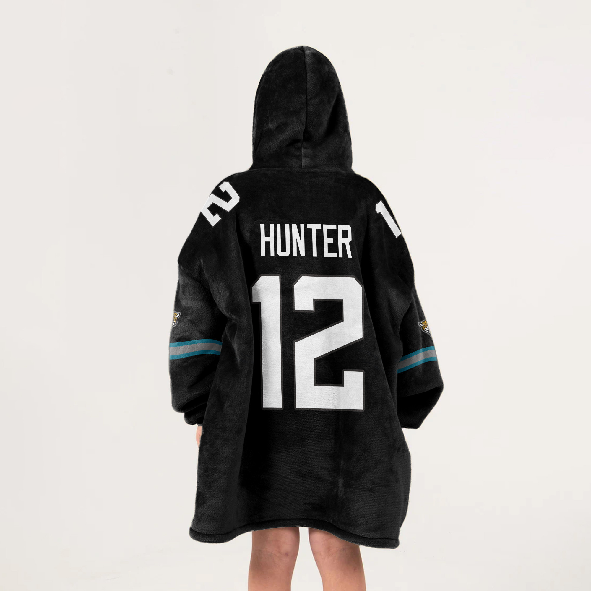 Kid 12 Jacksonville Football Unisex Blanket Hoodie