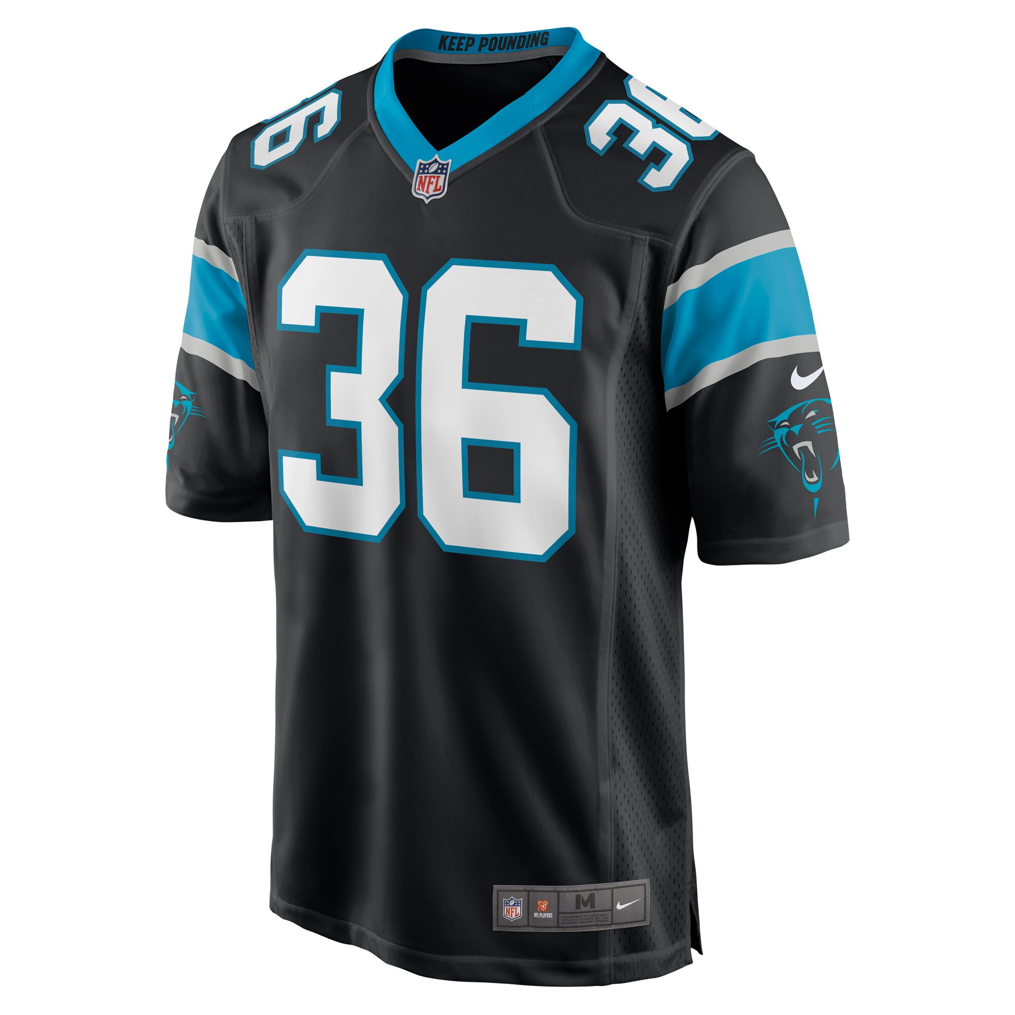 Madre Harper Carolina Panthers  Game Player Jersey - Black