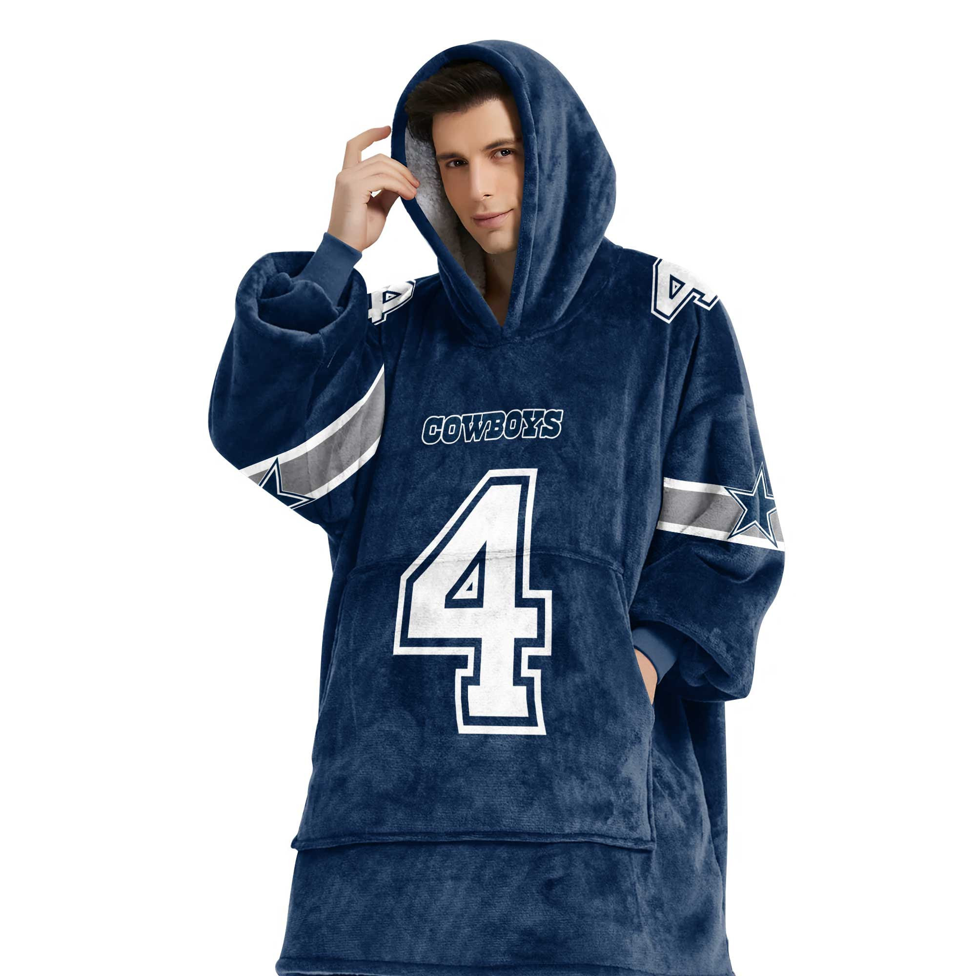 Adult D.P 4 Dallas Football Unisex Blanket Hoodie
