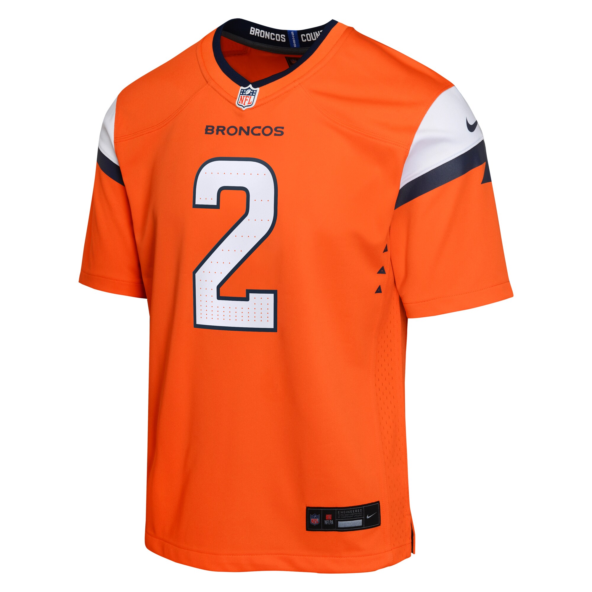 Patrick Surtain II Denver Broncos Youth Mile High Collection Game Jersey - Navy