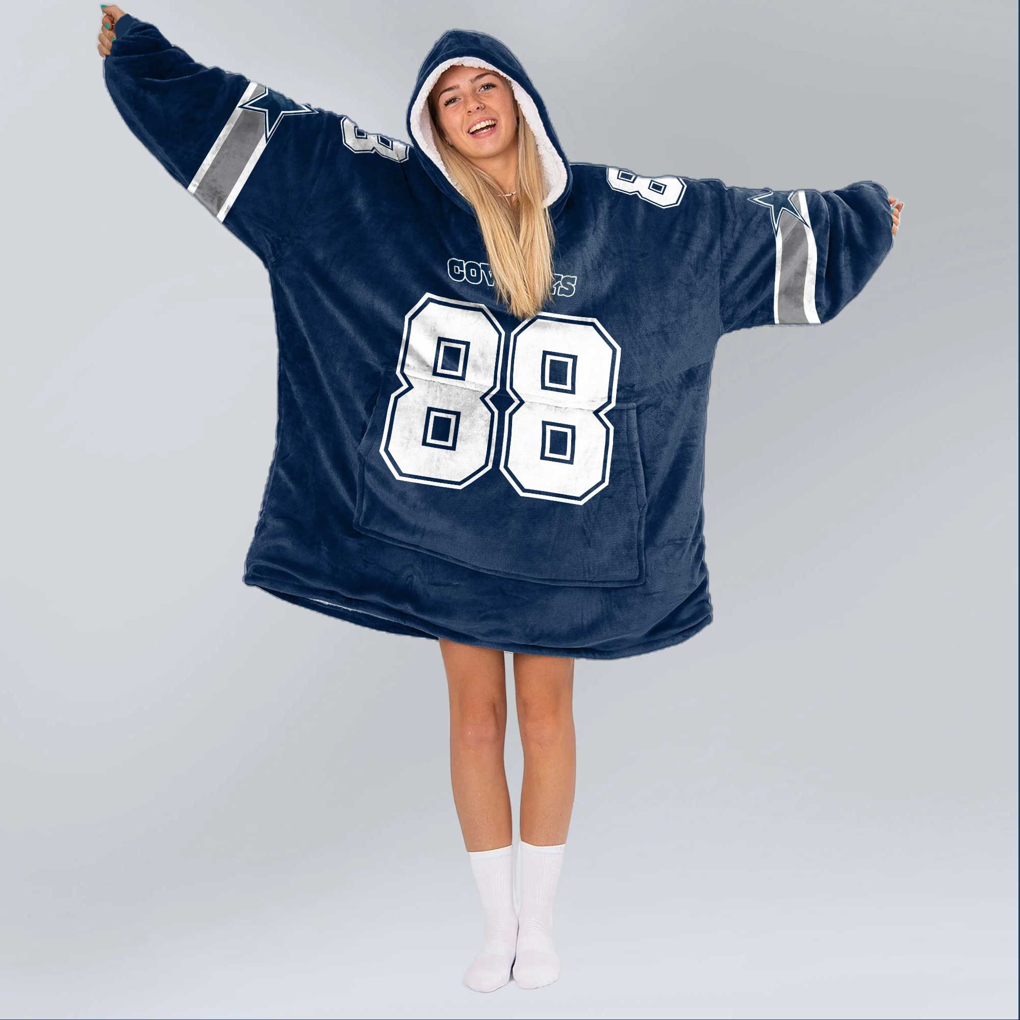 Adult C.D.L 88 Dallas Football Unisex Blanket Hoodie