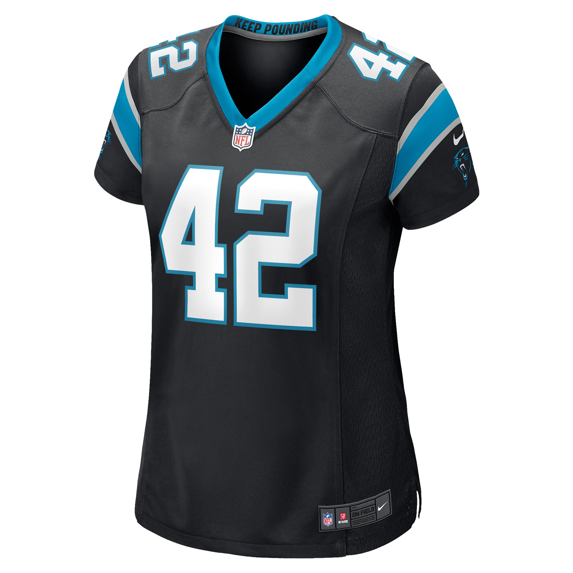 Sam Franklin Jr. Carolina Panthers  Women's Game Player Jersey - Black
