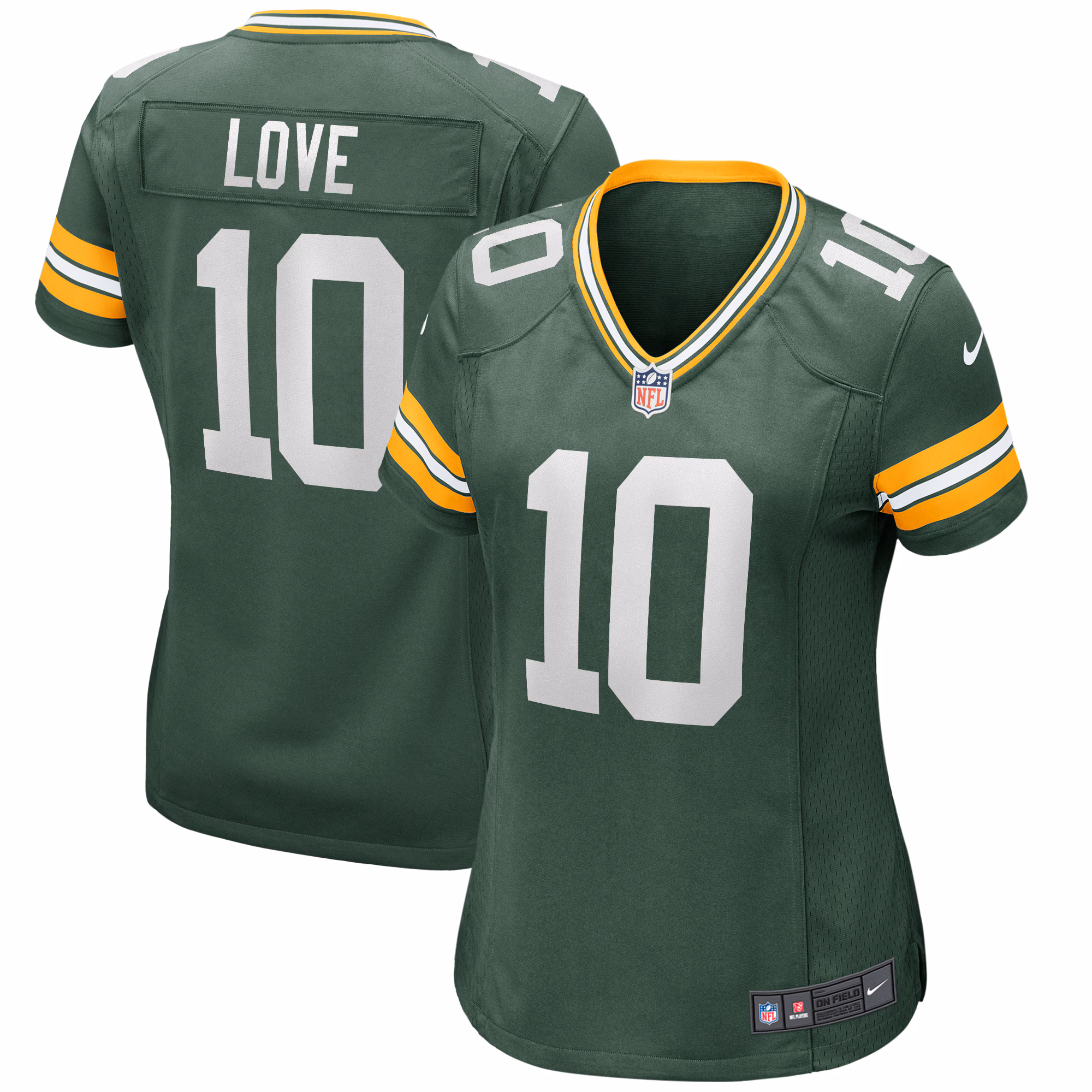 Love Green Bay Packers Women's Game Jersey - Green