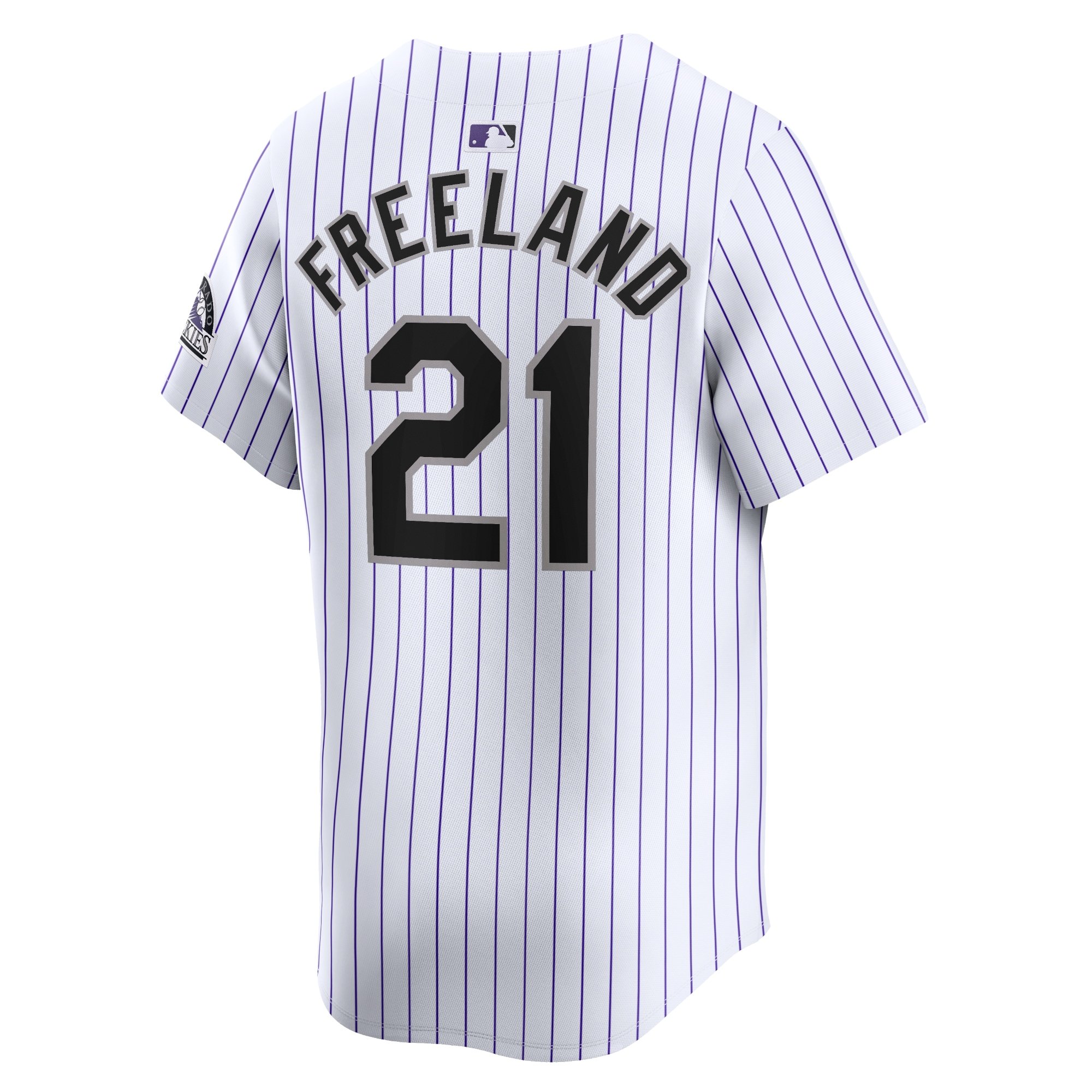 Men's Colorado Rockies Kyle Freeland  White Home Limited Player Jersey