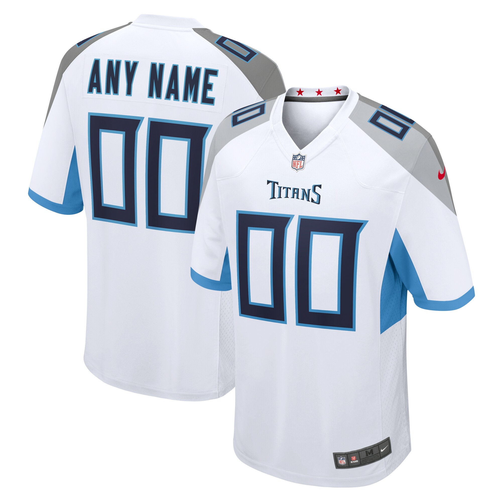 Tennessee Titans  Custom Game Jersey - White