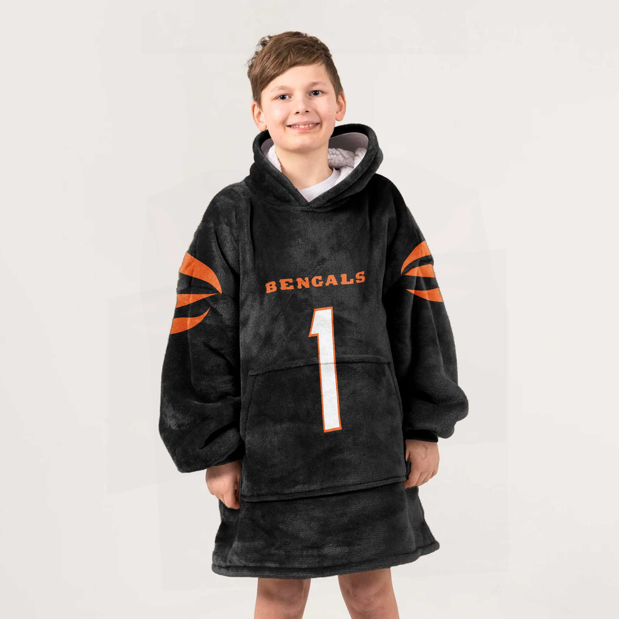 Adult J.C 1 Cincinnati Football Unisex Blanket Hoodie