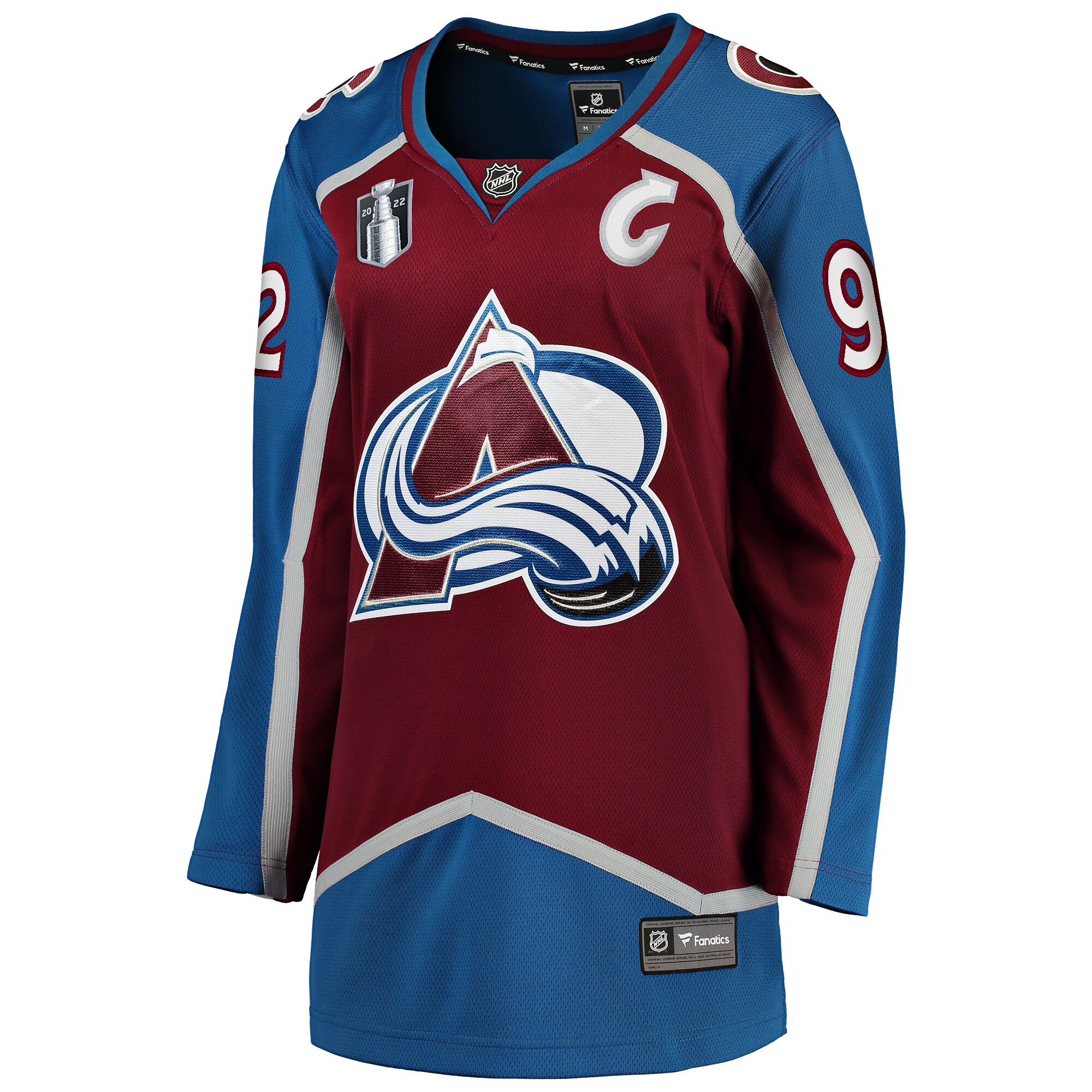 Gabriel Landeskog Colorado Avalanche Women's Home 2022 Stanley Cup Final Breakaway Player Jersey - Burgundy
