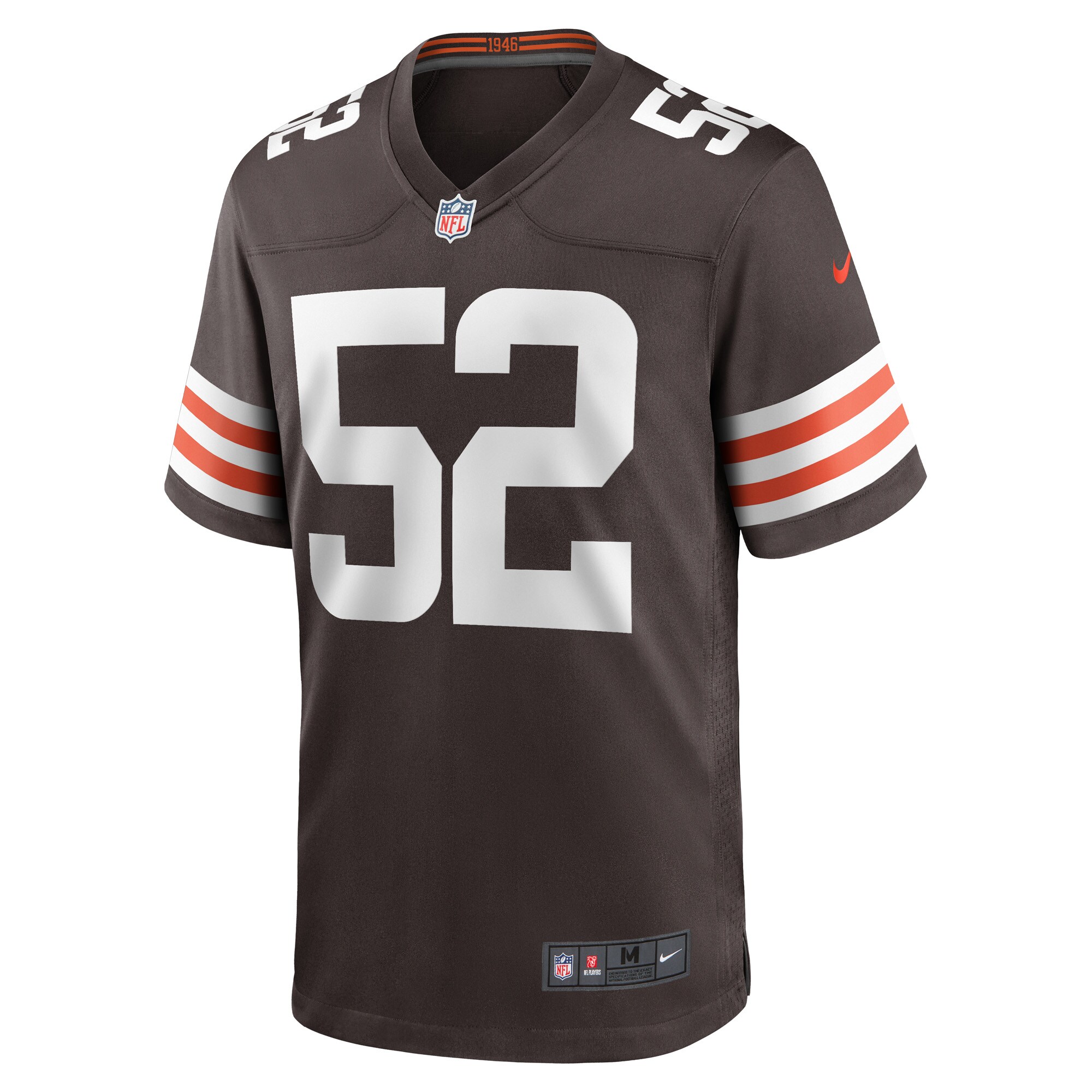 Dawson Deaton Cleveland Browns Game Player Jersey - Brown