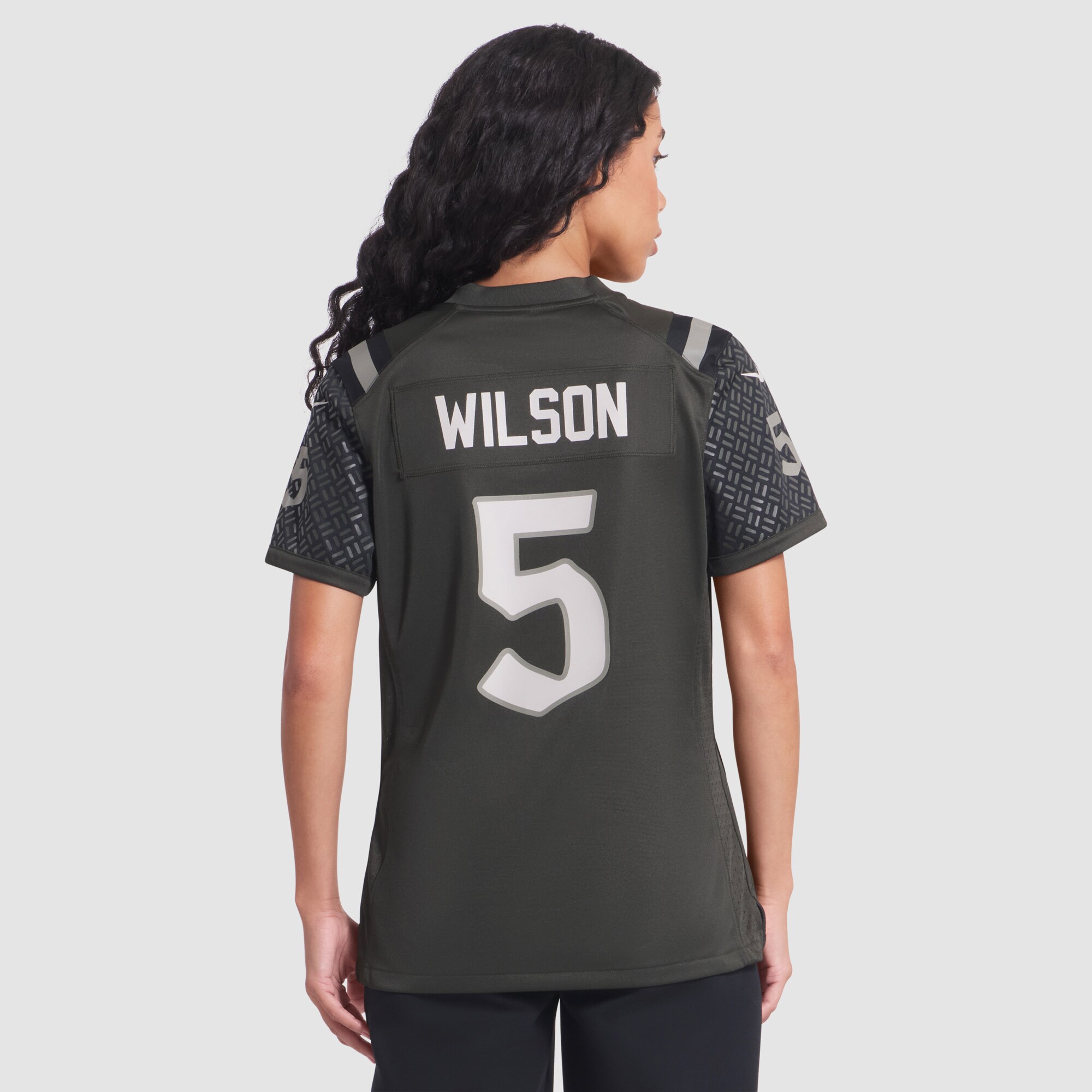 Garrett Wilson #5 New York JetsWomen's 2025 Rivalries Collection Game Jersey - Gotham Green