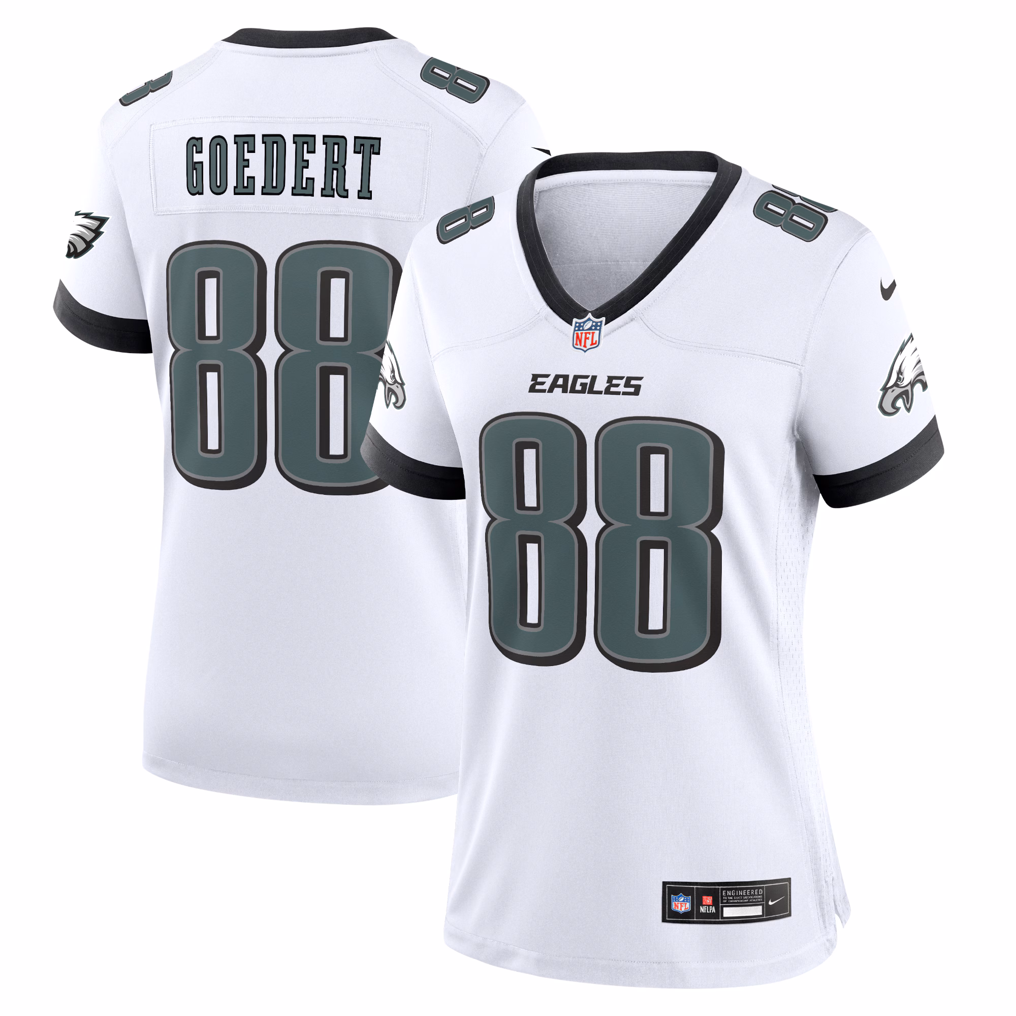 Dallas Goedert Philadelphia Eagles #88 White Game Jersey - White
