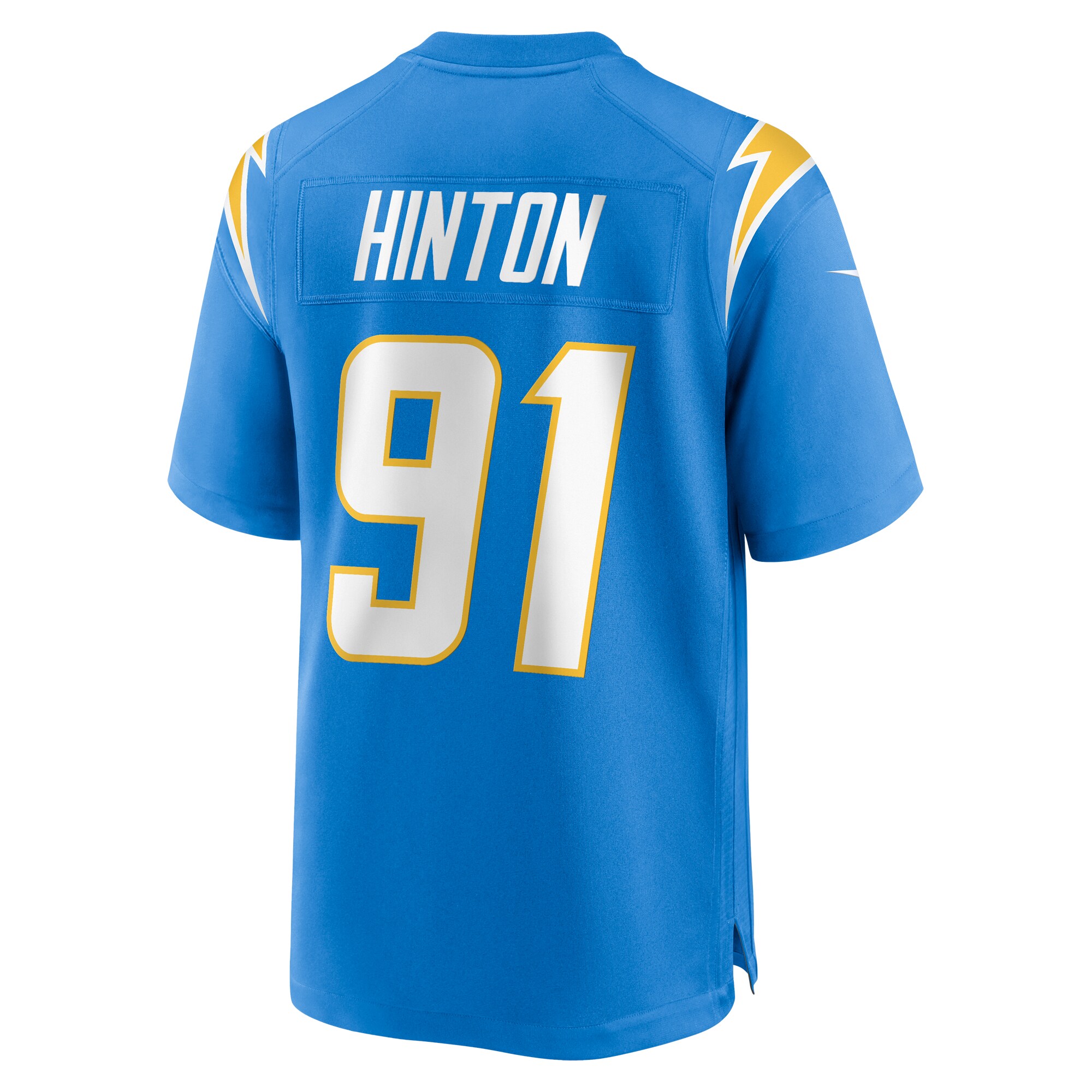 Christopher Hinton Los Angeles Chargers  Home Game Player Jersey - Powder Blue