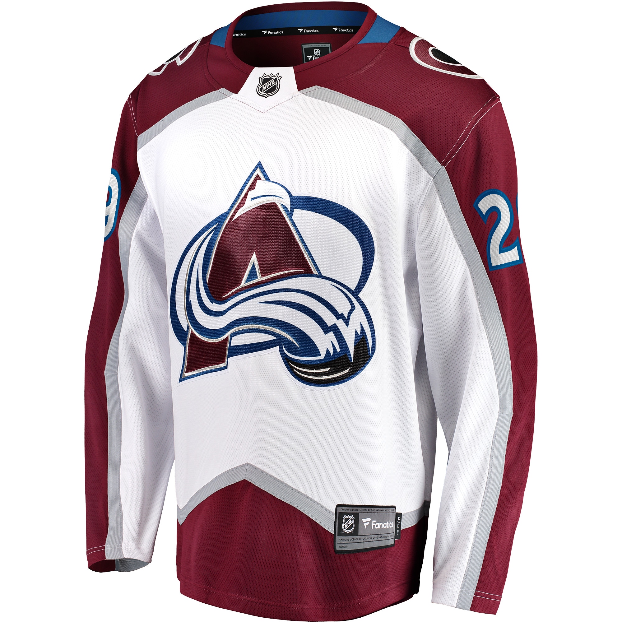 Nathan MacKinnon Colorado Avalanche Away Premier Breakaway Player Jersey - White