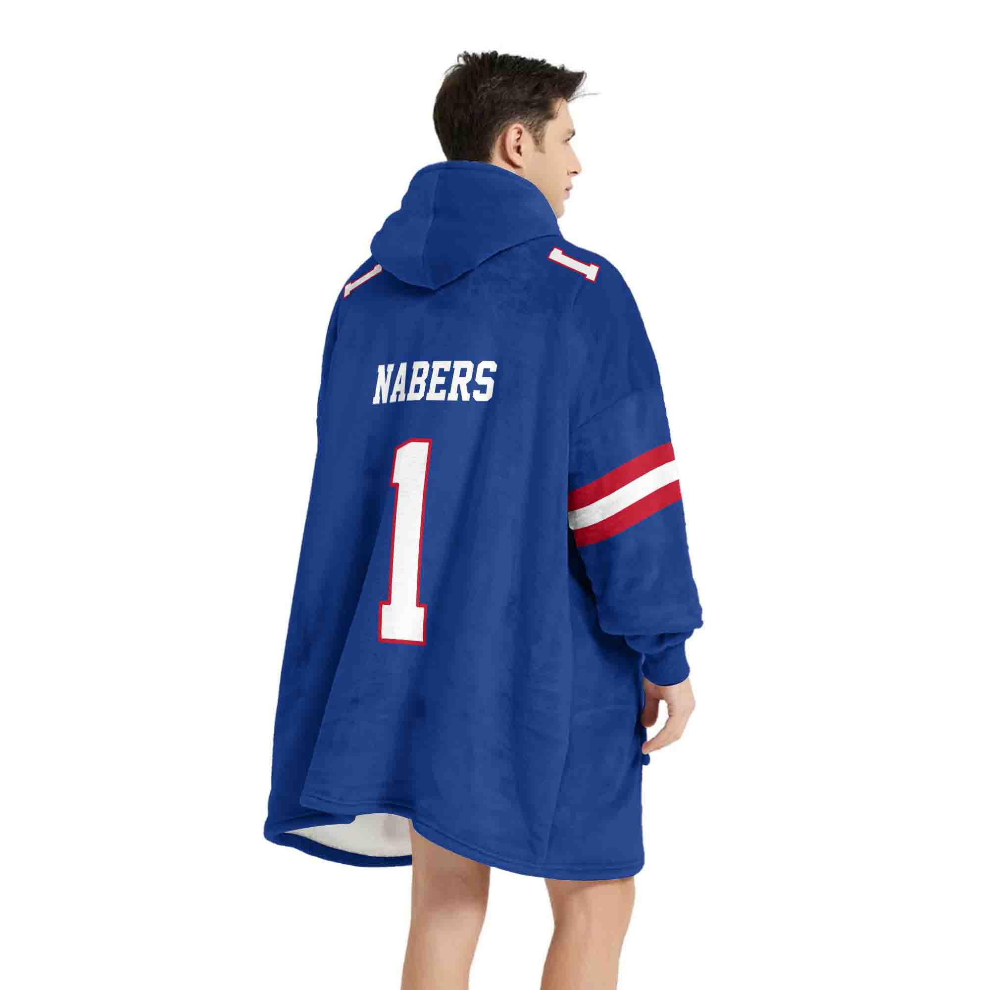 Adult M.N 1 New York G Football Unisex Blanket Hoodie