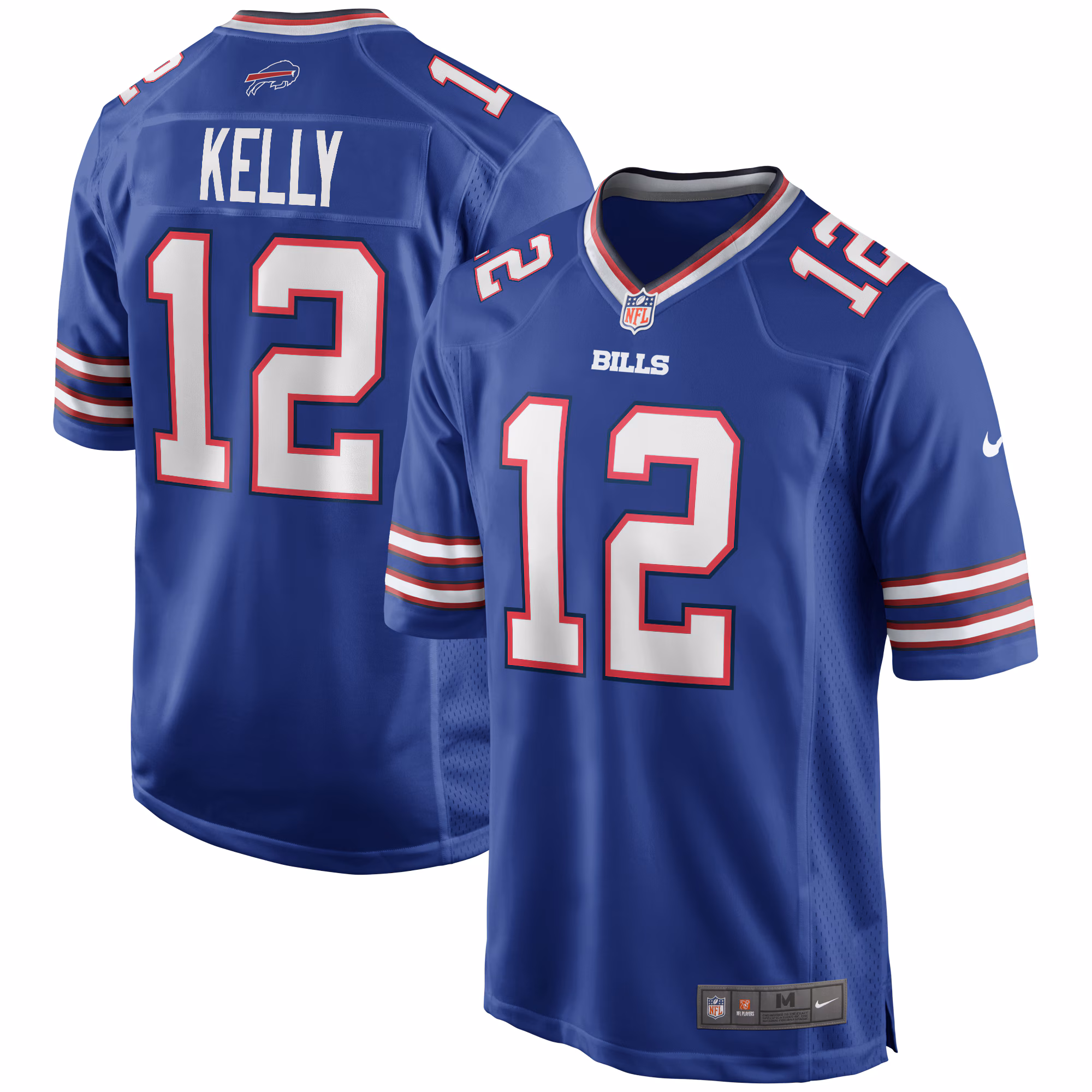 Jim Kelly Buffalo Bills Game Retired Player Jersey - Royal