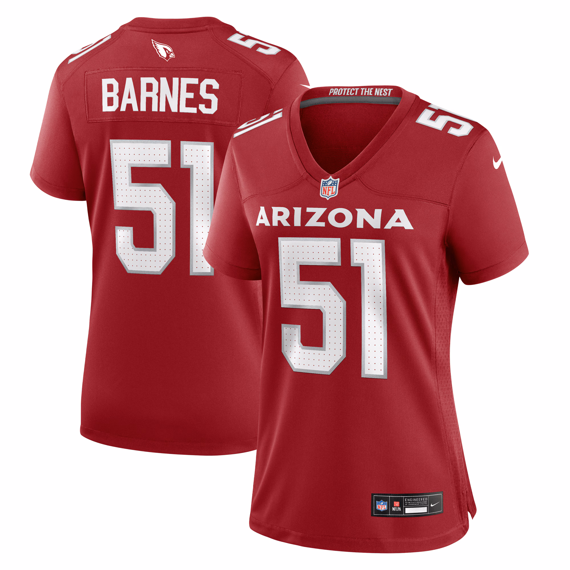 Krys Barnes Arizona Cardinals Women's Team Game Jersey -  Cardinal