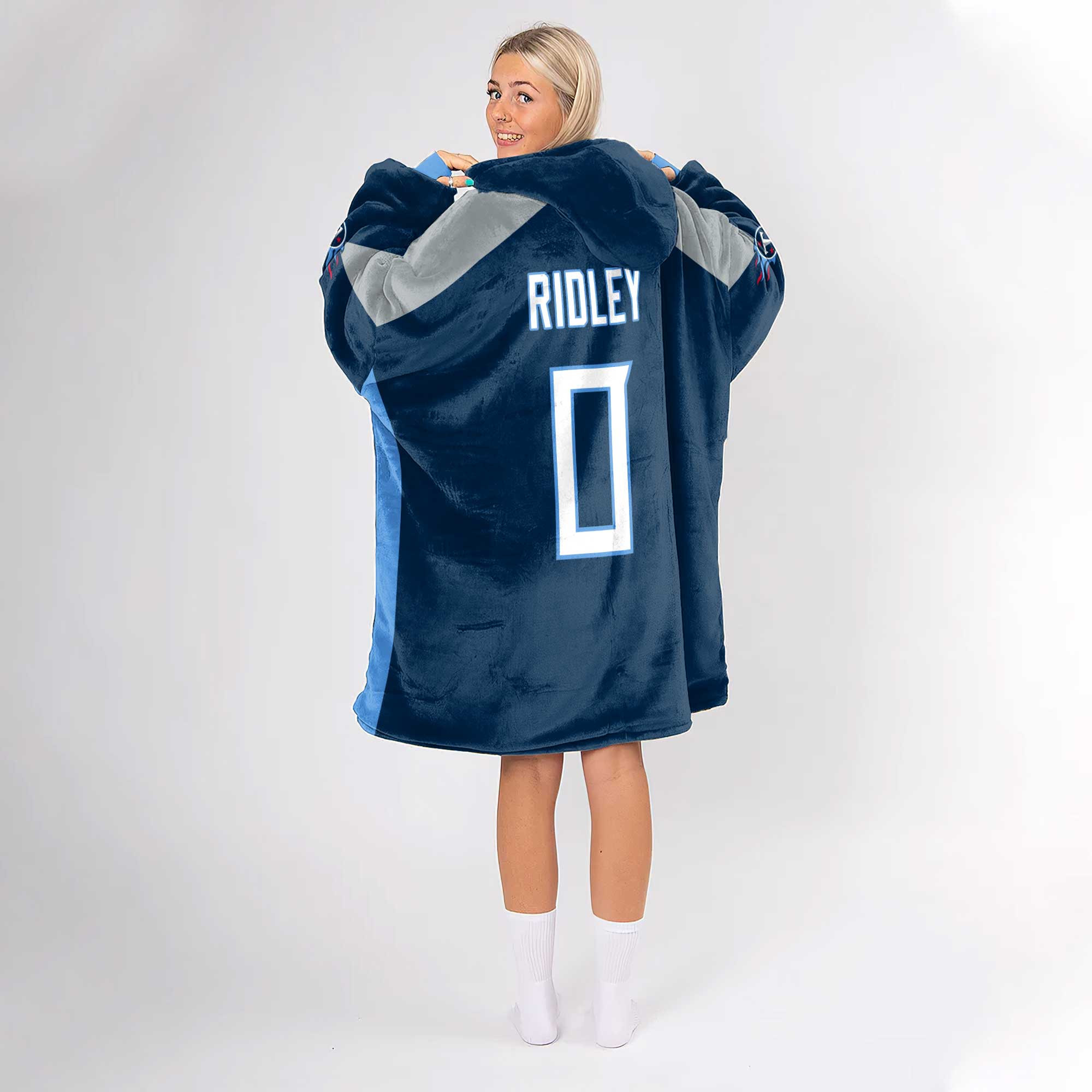 Adult C.R 0 Tennessee Football Unisex Blanket Hoodie