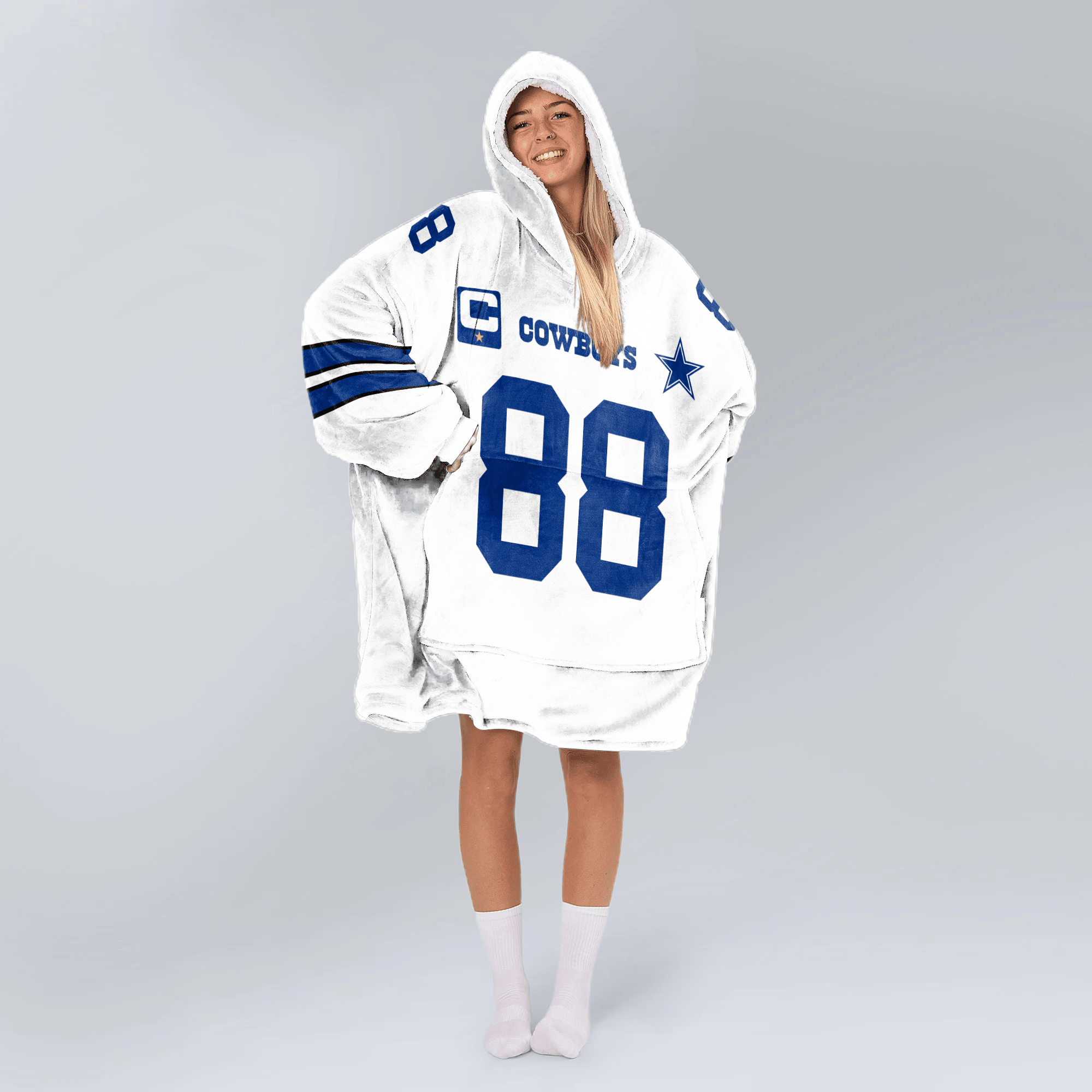 Adult C.L 88 Captain Dalllas Football Unisex Blanket Hoodie