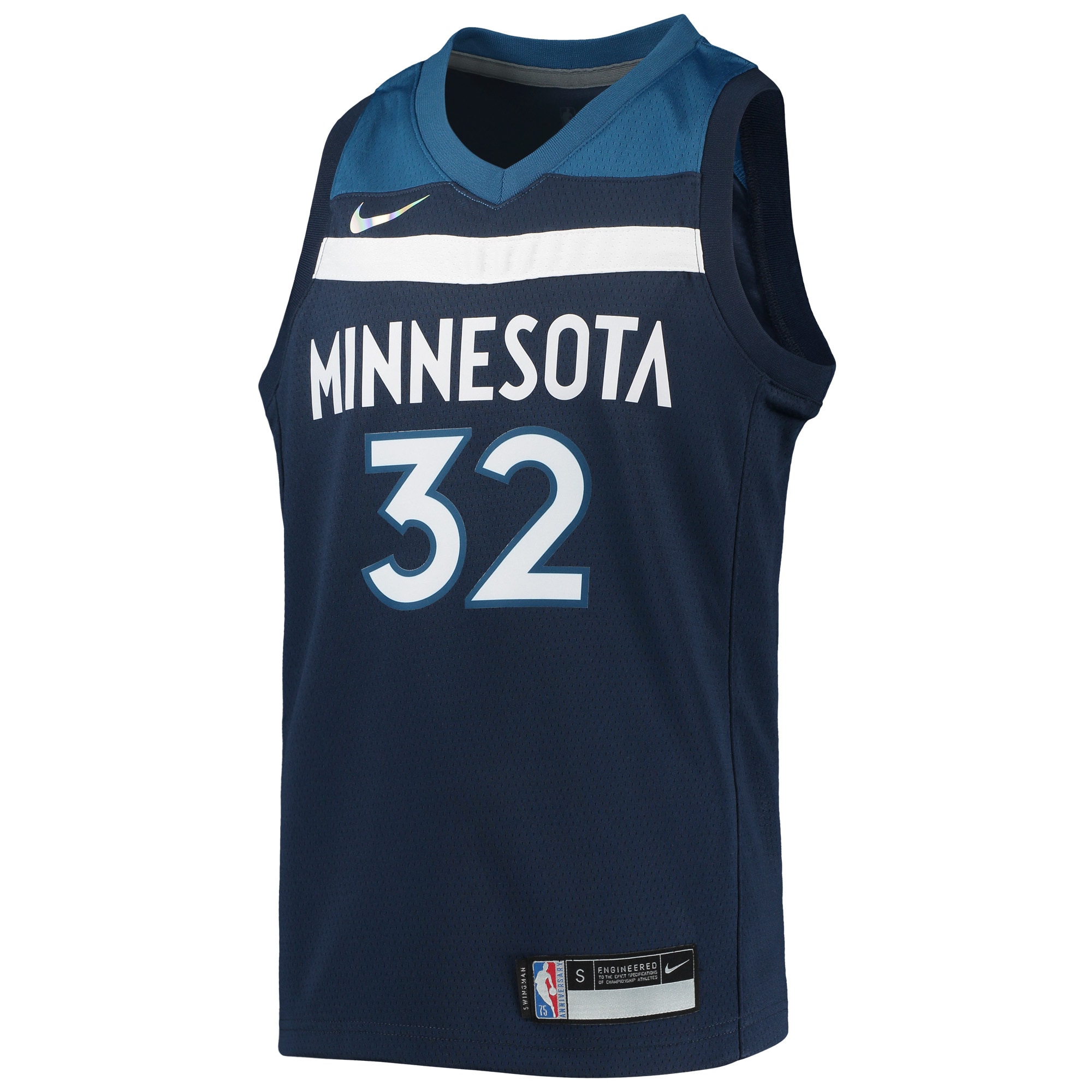 Karl-Anthony Towns Minnesota Timberwolves Youth 2021/22 Diamond Swingman Jersey - Icon Edition - Navy