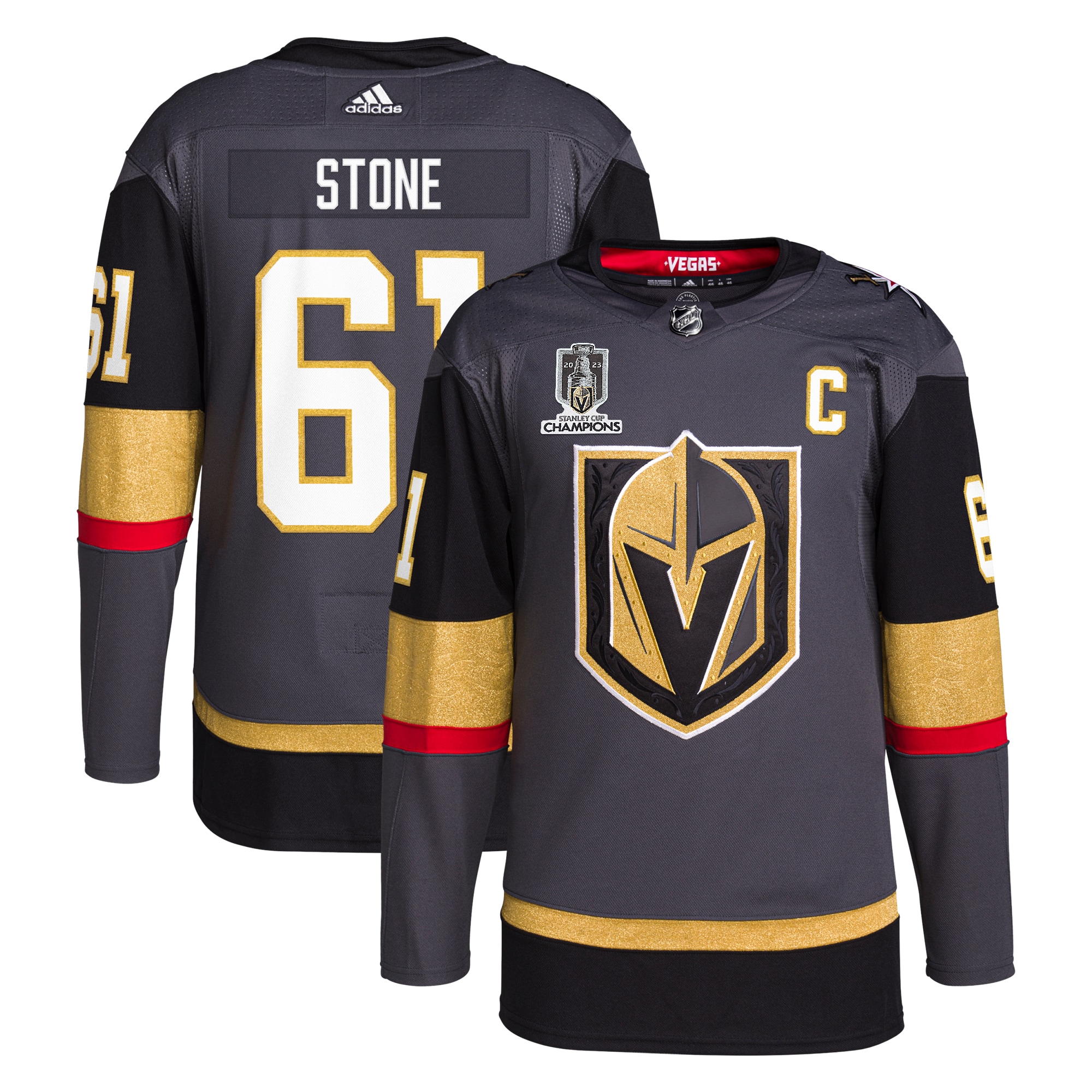 Mark Stone Vegas Golden Knights  2023 Stanley Cup Champions Authentic Alternate Player Jersey - Gray