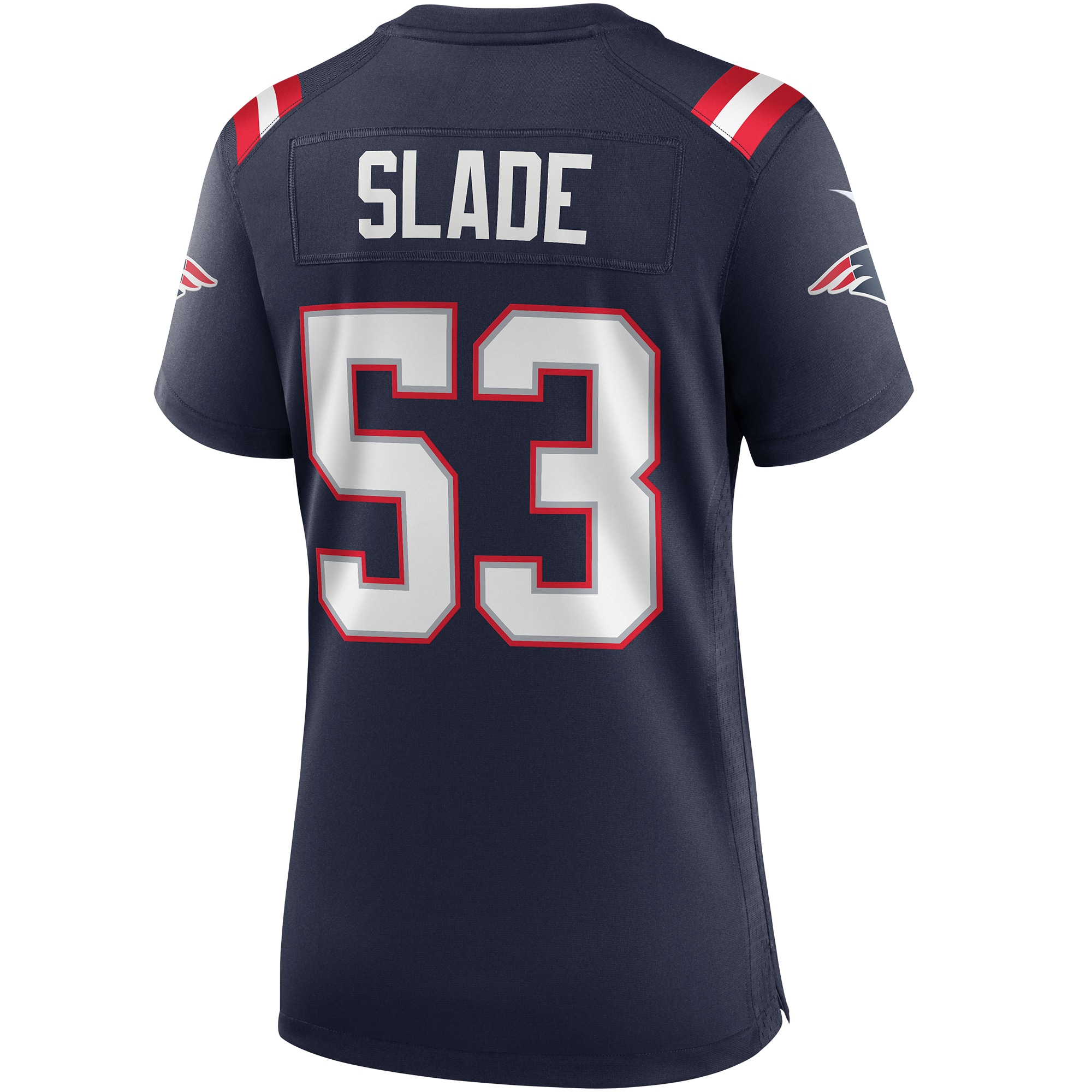 Chris Slade New England Patriots Women's Game Retired Player Jersey - Navy