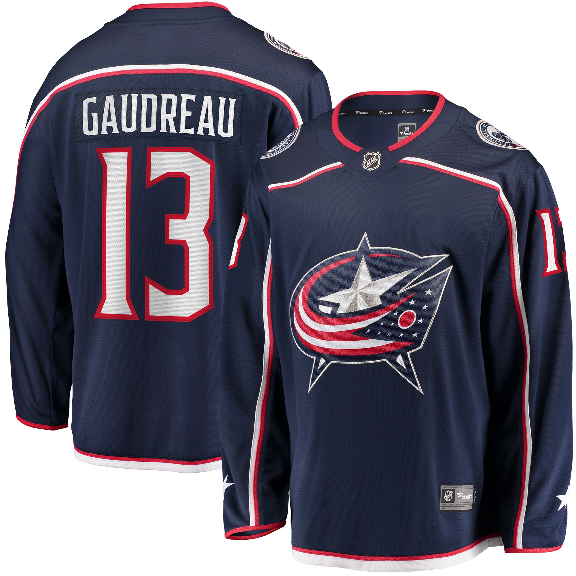 Johnny Gaudreau Columbus Blue Jackets 2022 Breakaway Player Jersey - Navy