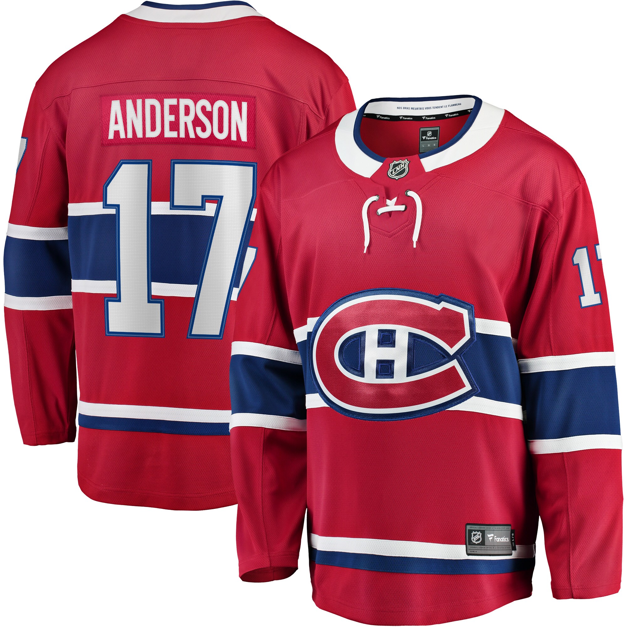Josh Anderson Montreal Canadiens Breakaway Player Jersey - Red