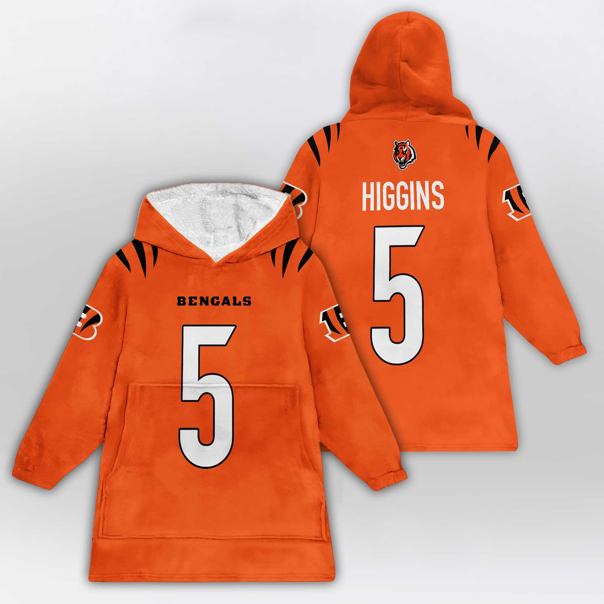 Kid 5 Cincinnati Football Unisex Blanket Hoodie
