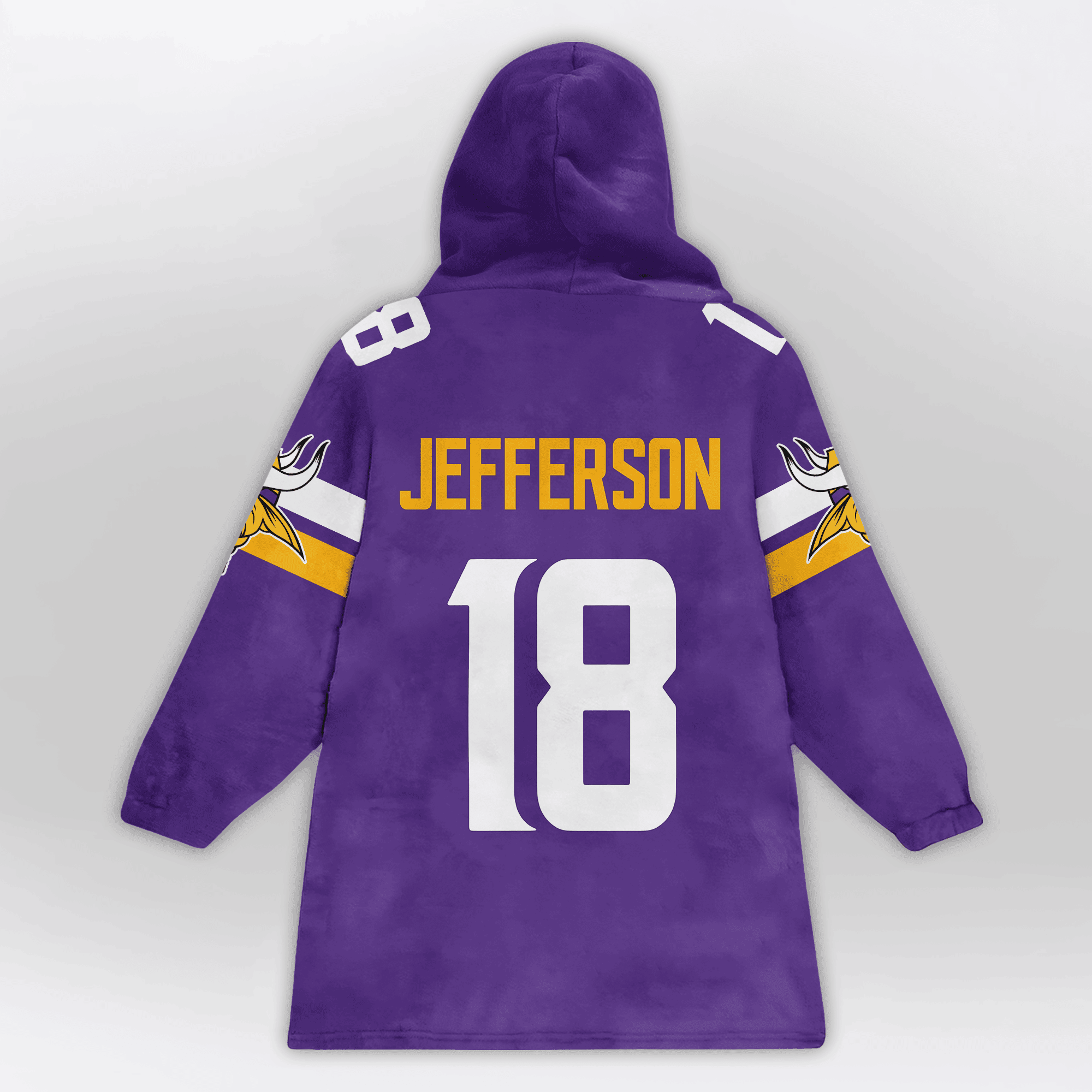 Kid 18 Minnesota Football Unisex Blanket Hoodie