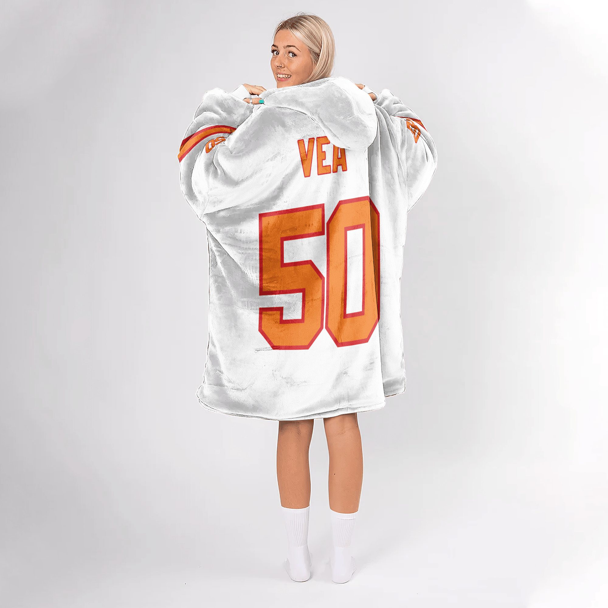 Adult V.V 50 Tampa Bay Football 50th Season Game Unisex Blanket Hoodie