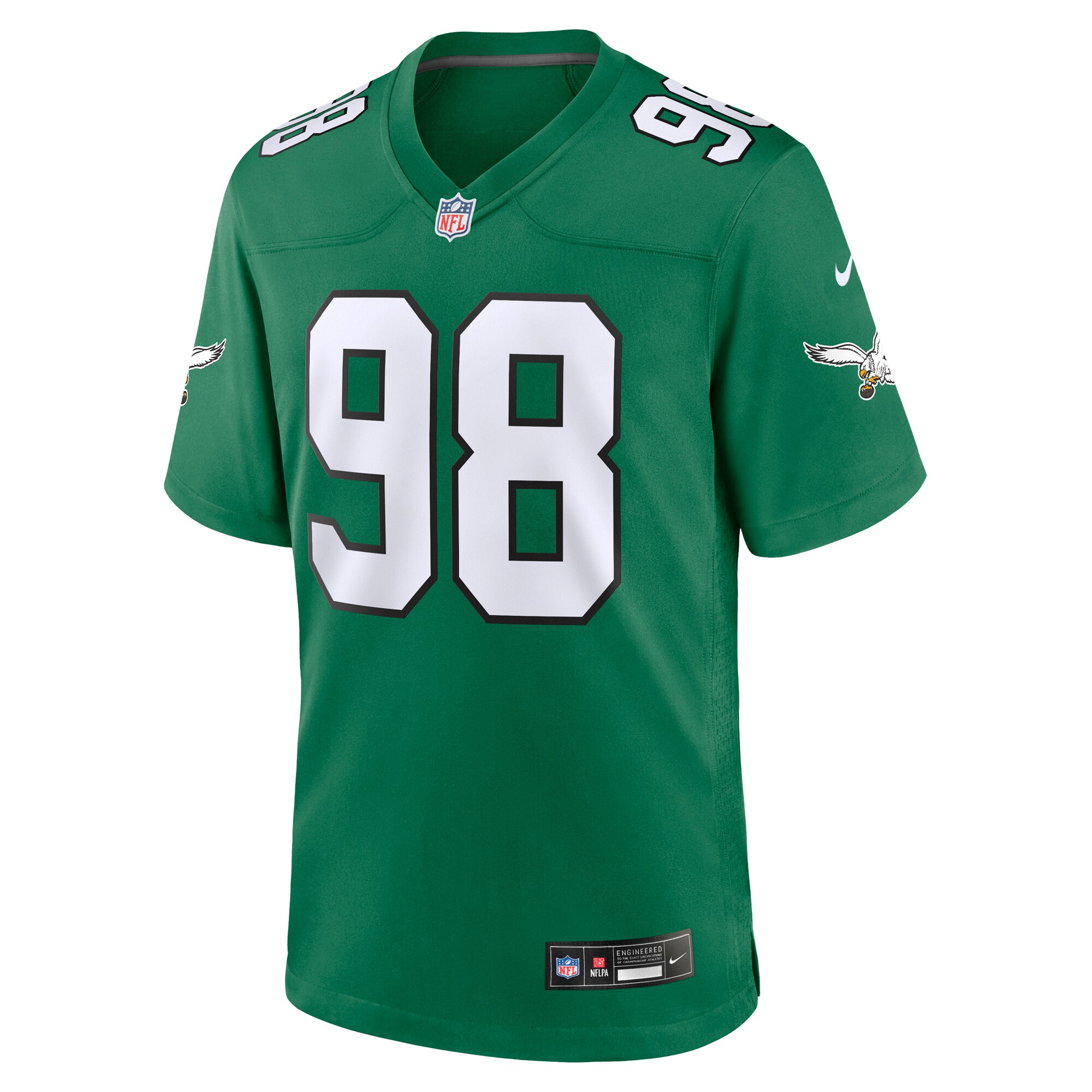 Jalen Carter Philadelphia Eagles Alternate Game Jersey - Kelly Green
