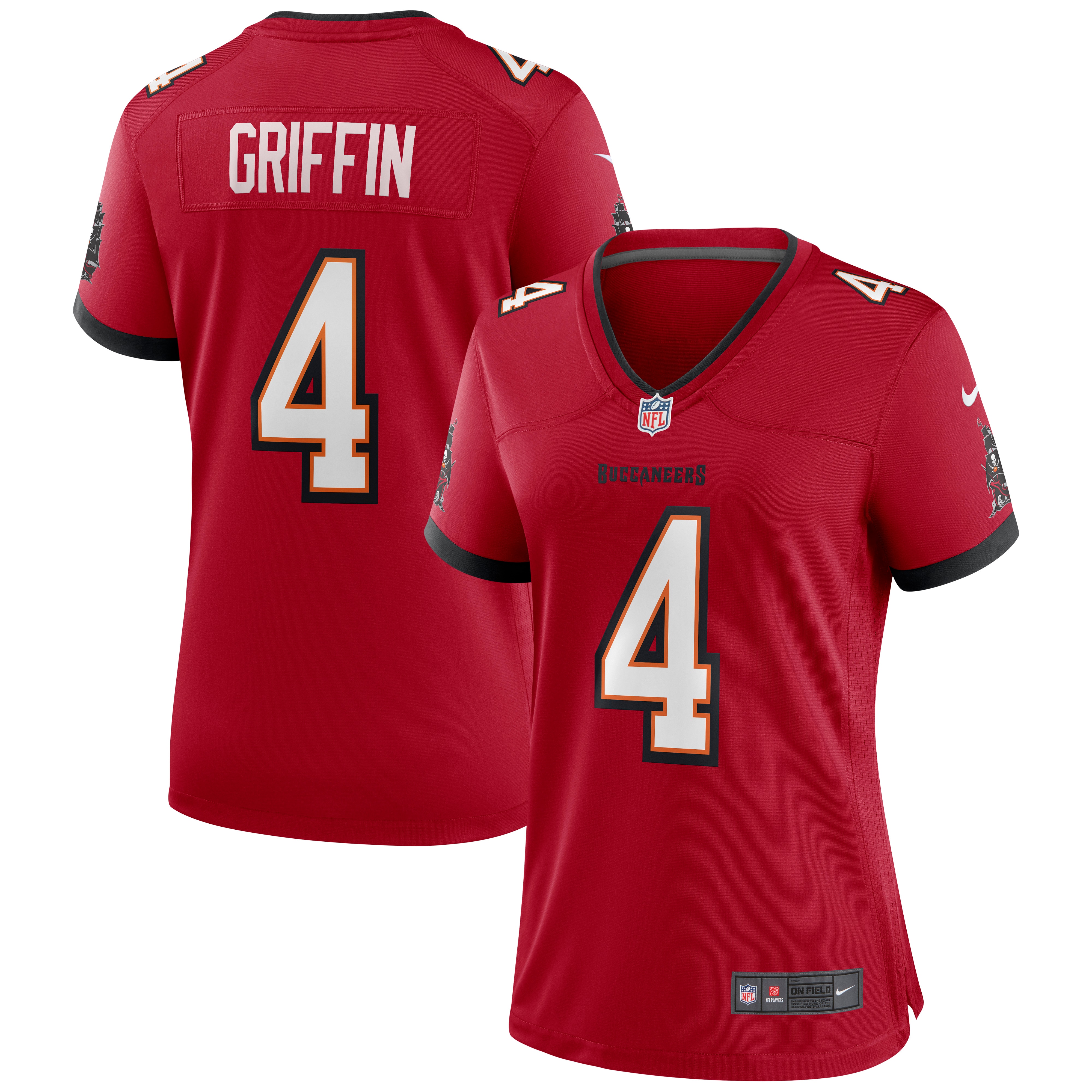 Ryan Griffin Tampa Bay Buccaneers  Women's Game Jersey - Red
